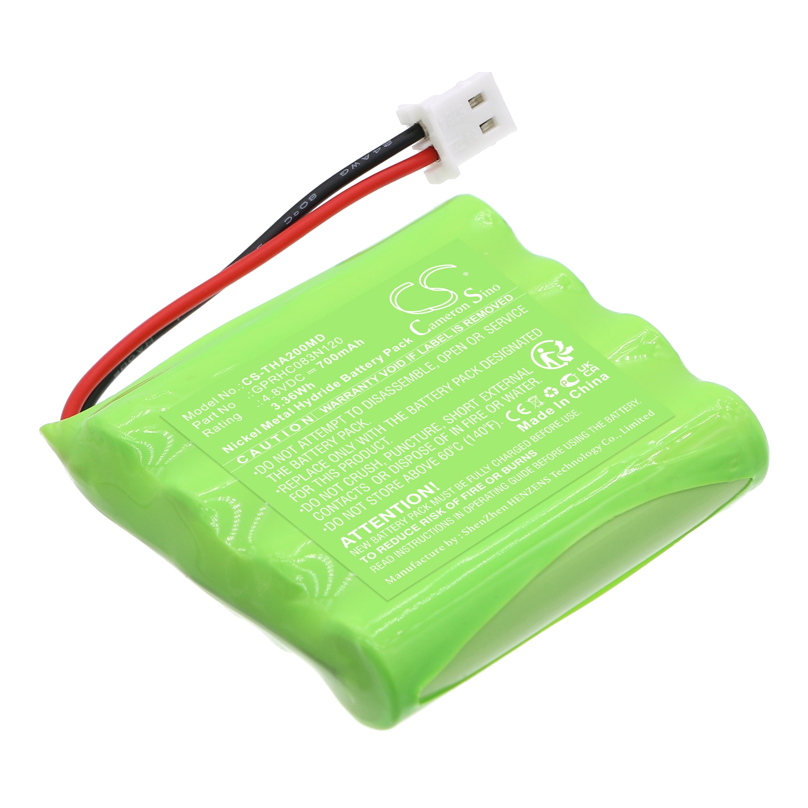Batteri til medisinsk bruk for I-Tech Mio Care, Mio Vein, Mio Ionotens osv.