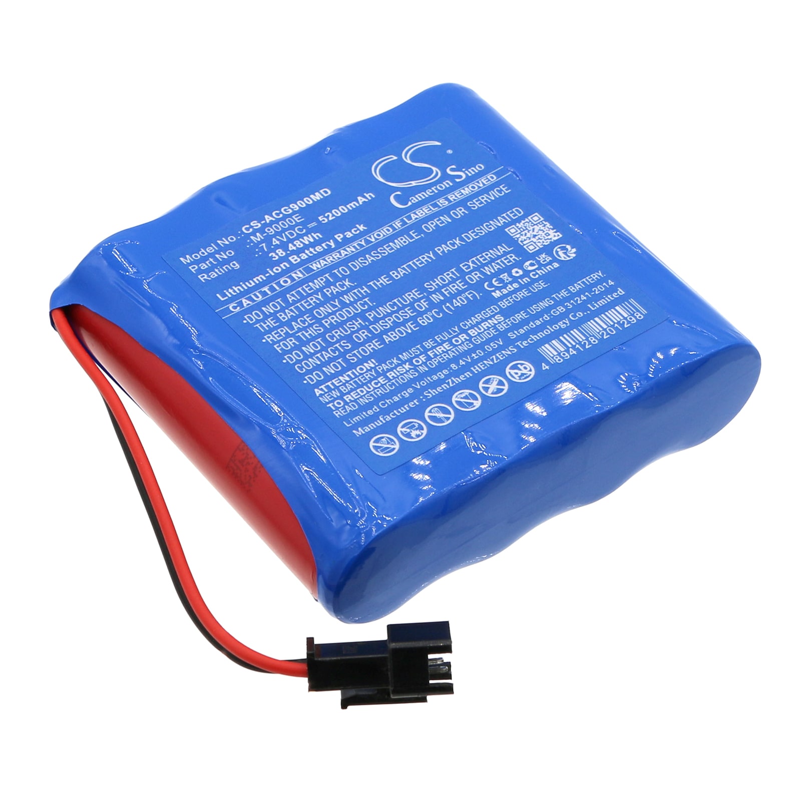 Batteri for medisinsk bruk for Aricon M-9000E, M9000E