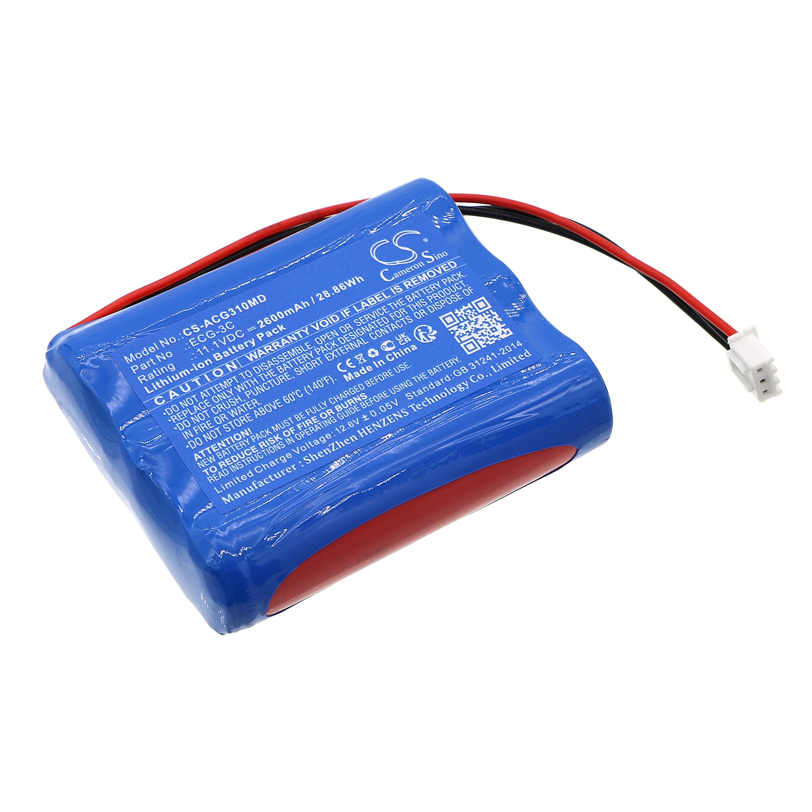 Batteri for medisinsk bruk for Aricon ECG-3C