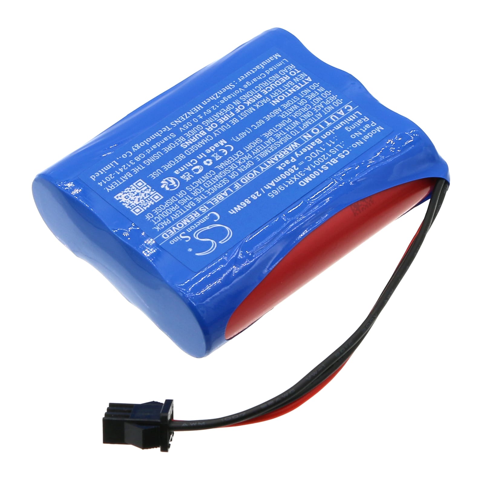 Batteri for medisinsk bruk for Biolight M10, S10