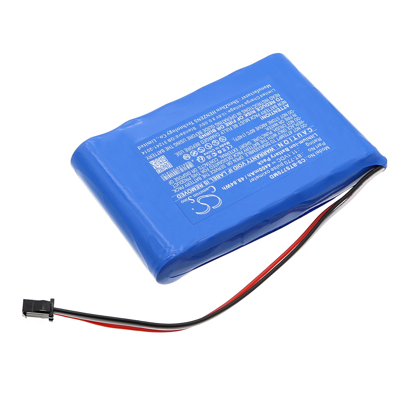 Batteri for medisinsk bruk til Bistos BT-770 pulsoksymeter, BT740 pulsoksymeter osv.