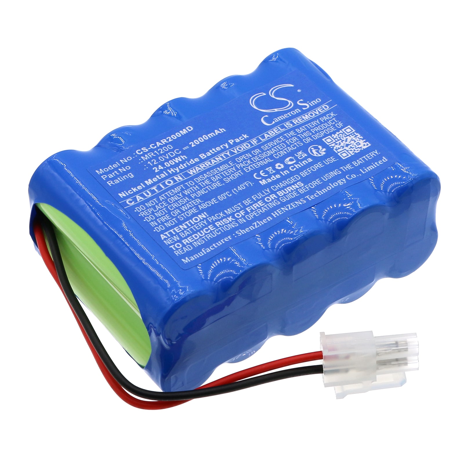 Batteri for medisinsk bruk for Cardioline ECG200L, ECG200S