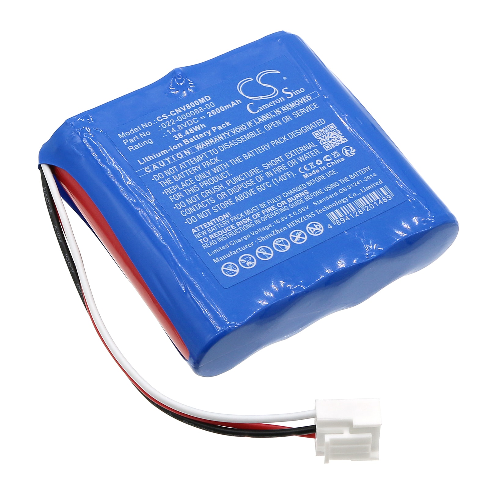 Batteri for medisinsk bruk for COMEN NV8