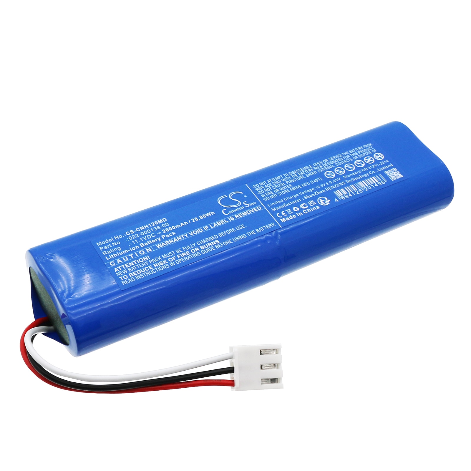 Batteri for medisinsk bruk for COMEN H12