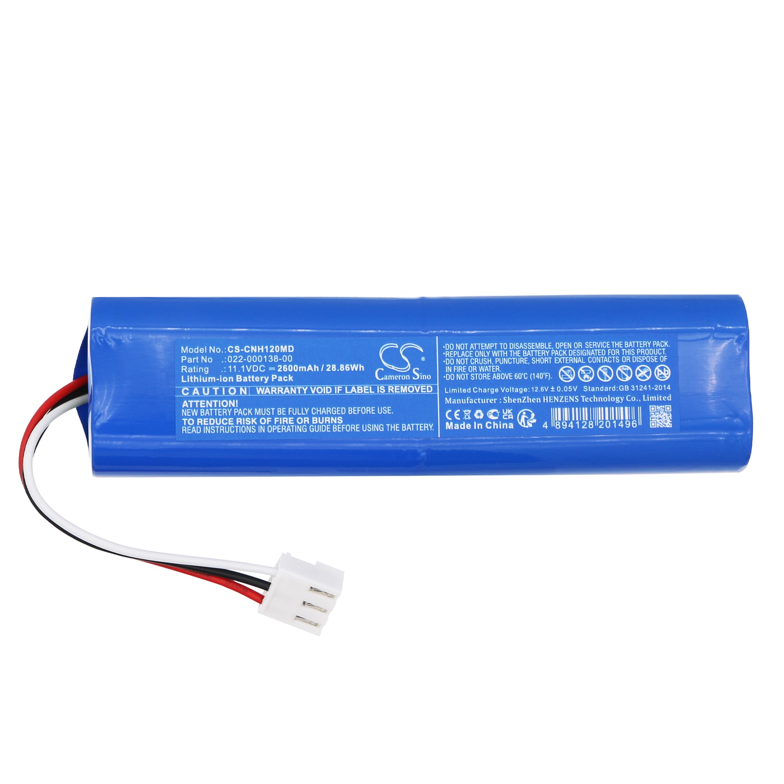 Batteri for medisinsk bruk for COMEN H12