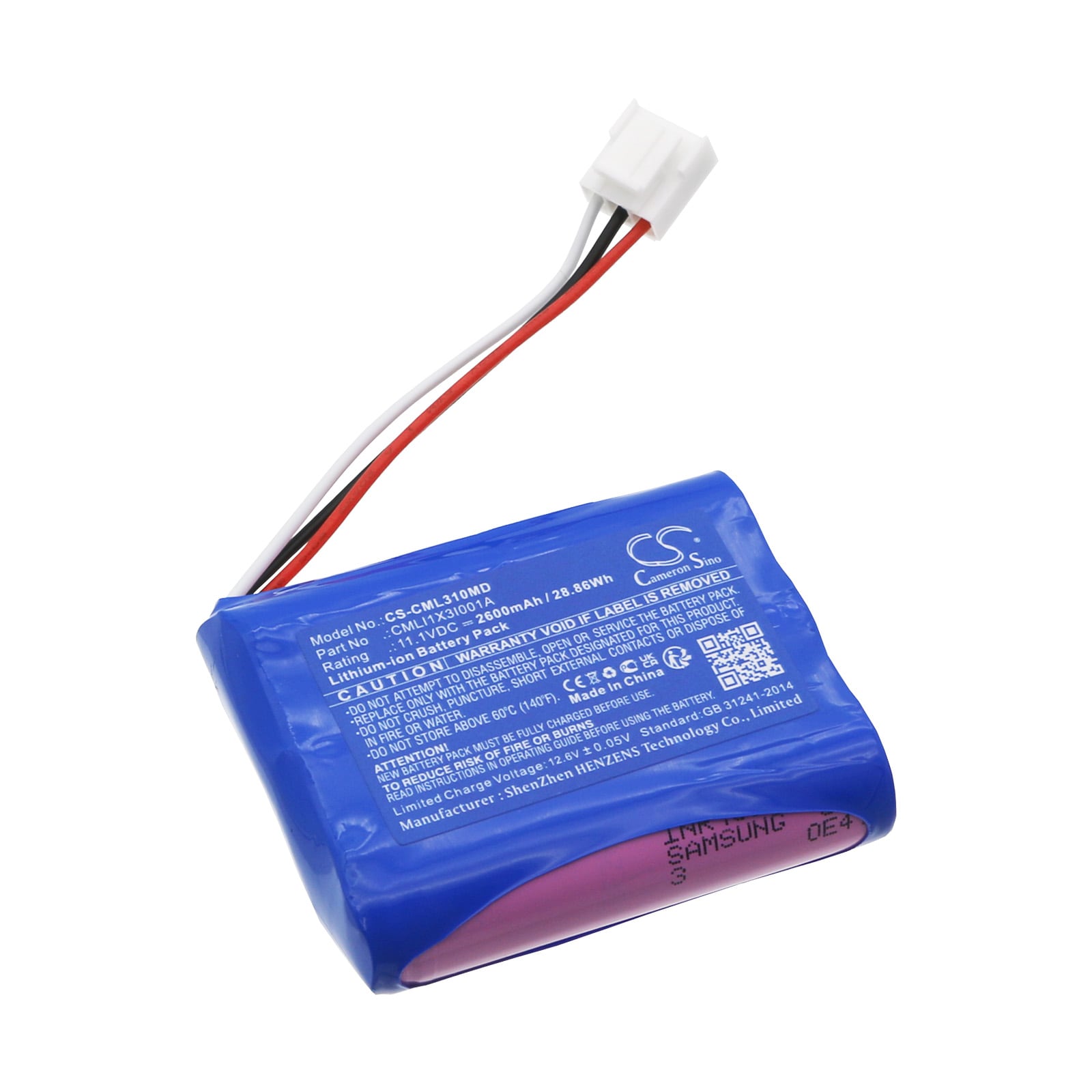Batteri for medisinsk bruk for COMEN Synhas