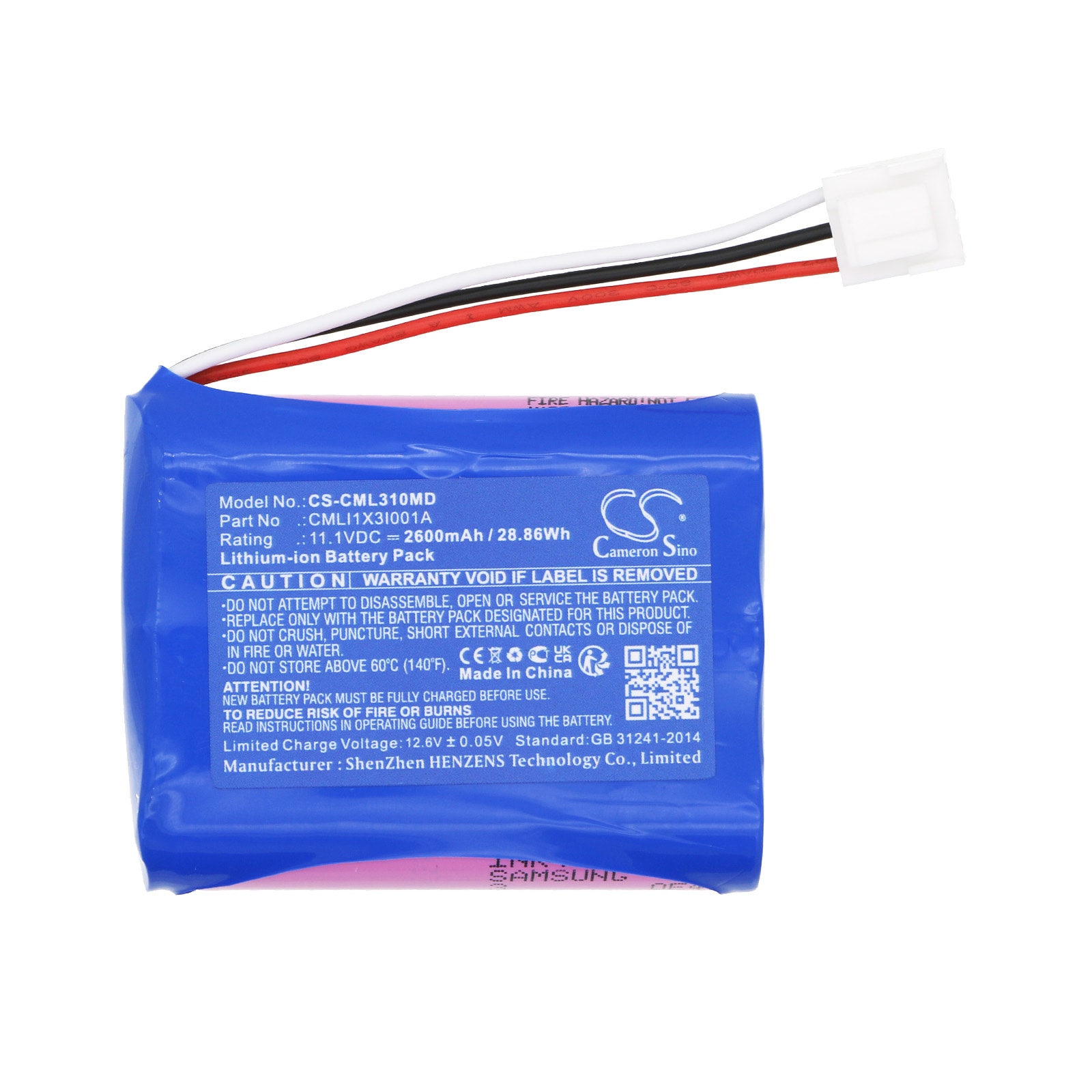 Batteri for medisinsk bruk for COMEN Synhas