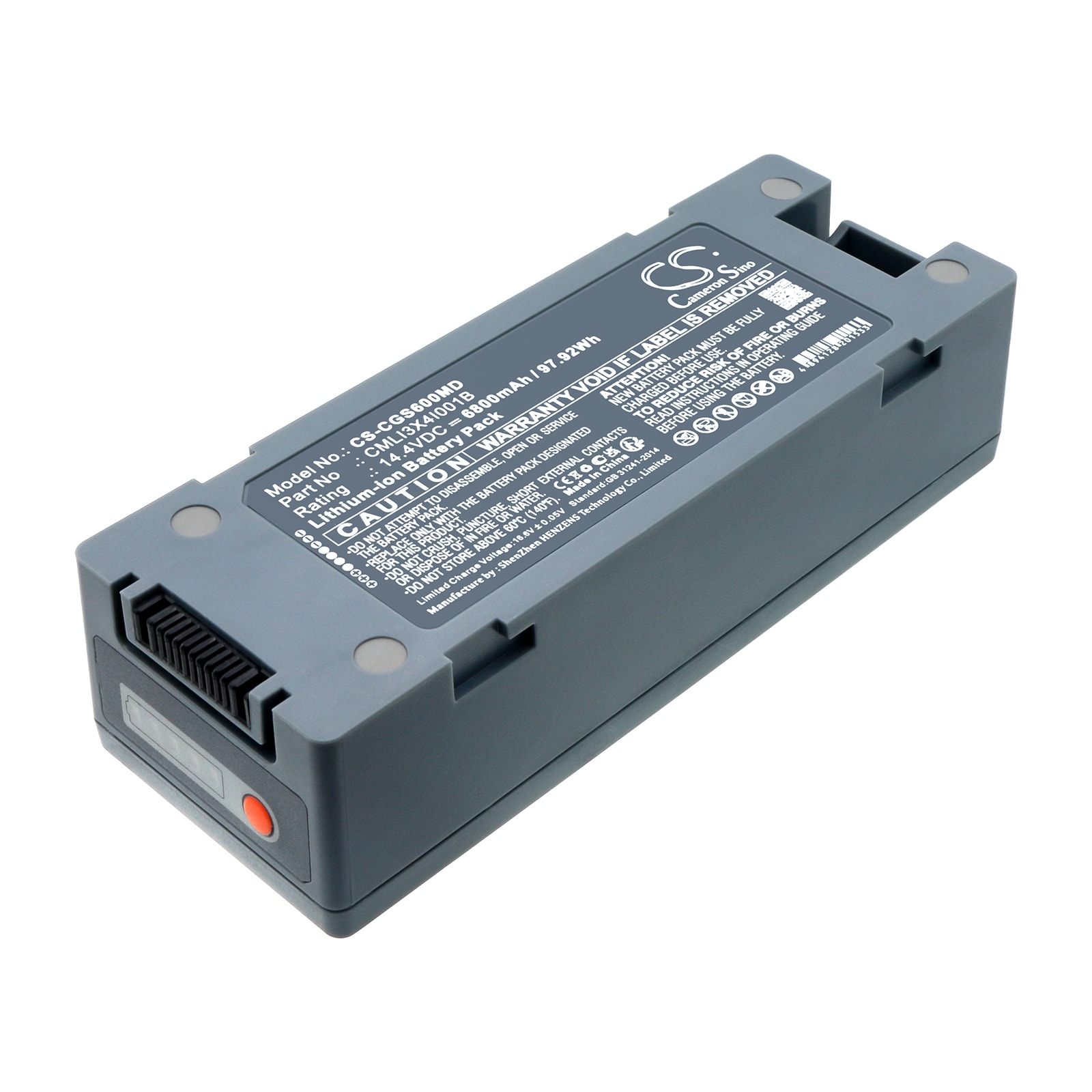 Batteri for medisinsk bruk til COMEN S6, S6 Deﬁbrillator, S8 Monitor Deﬁbrillator