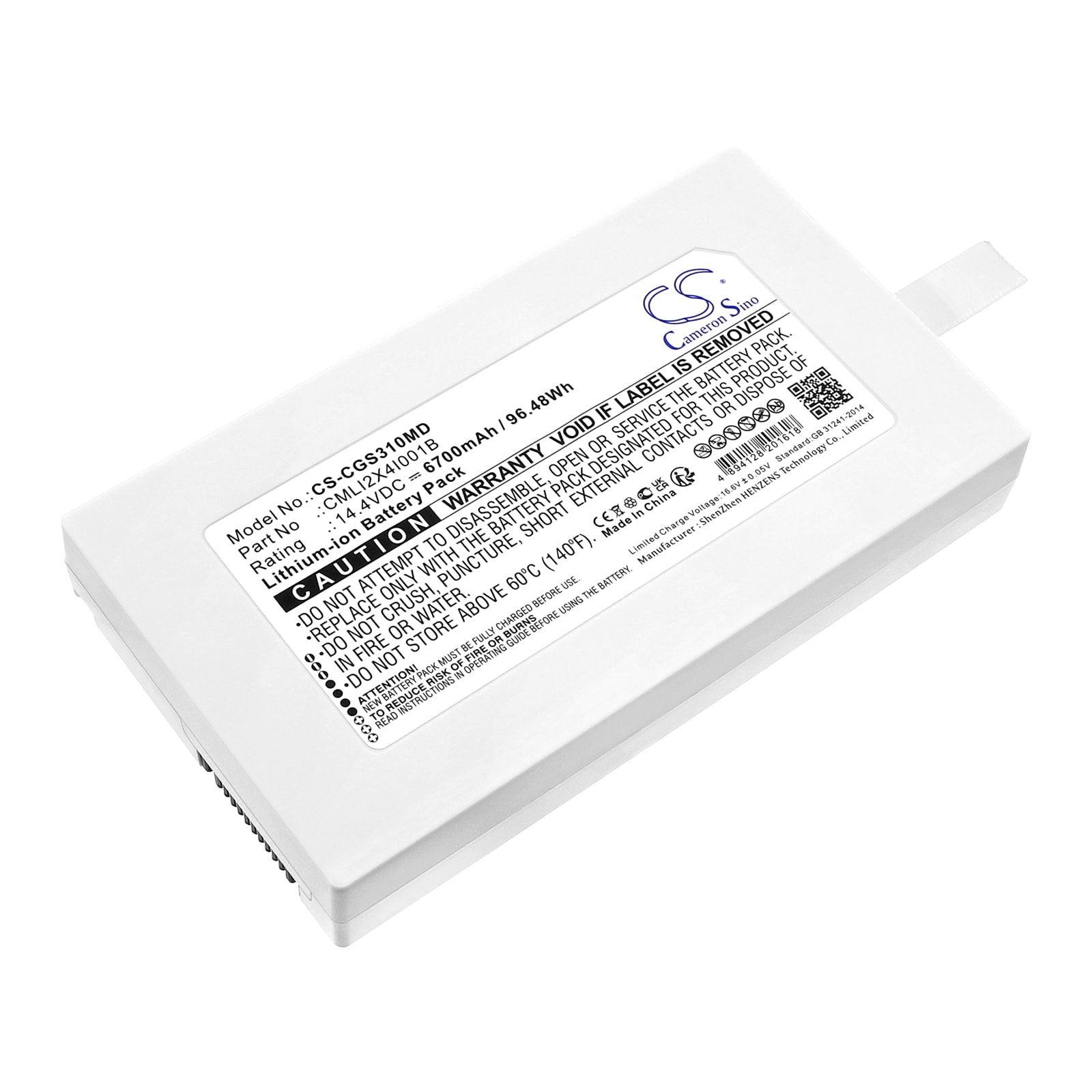 Batteri for medisinsk bruk for COMEN V3A, V3