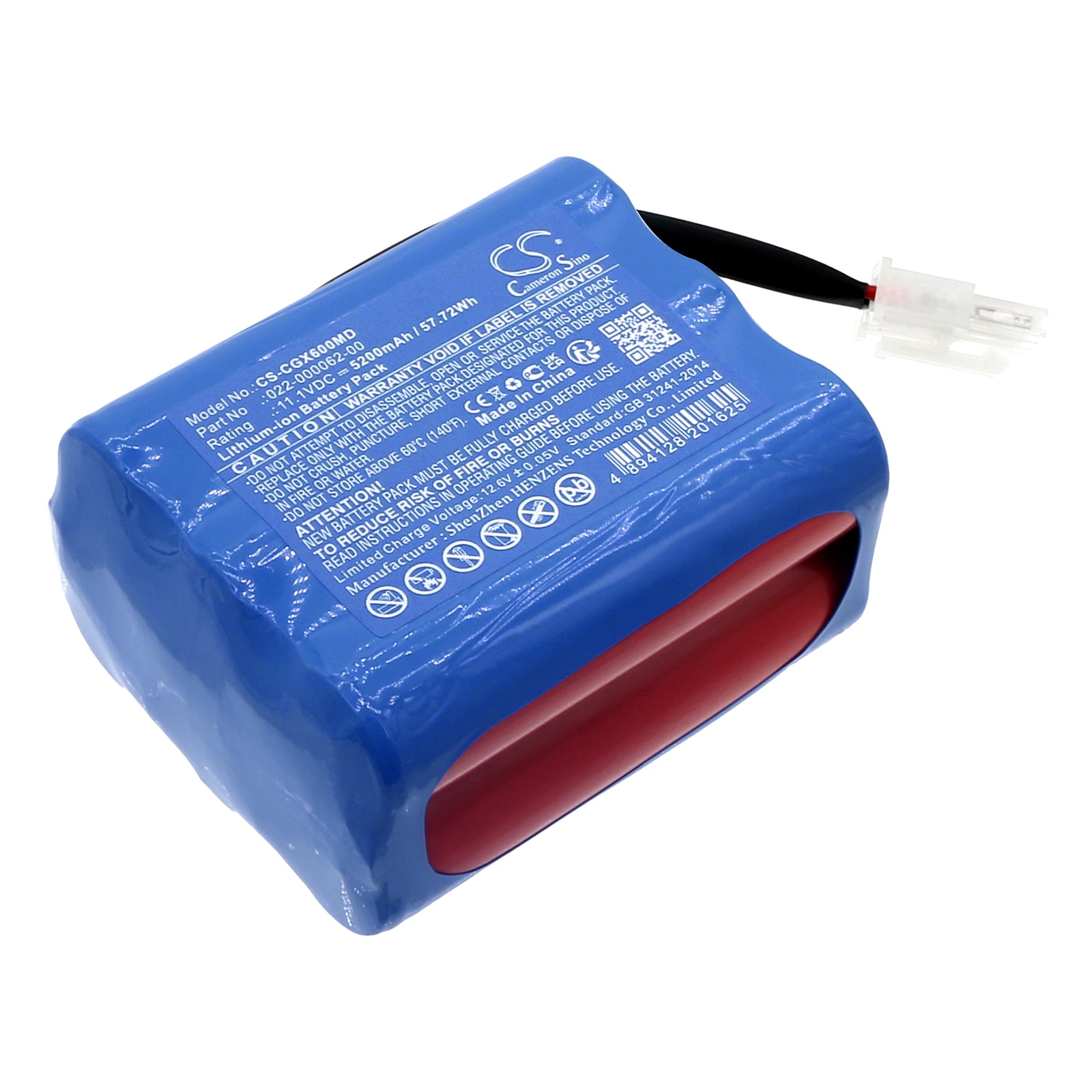 Batteri for medisinsk bruk for COMEN AX-600