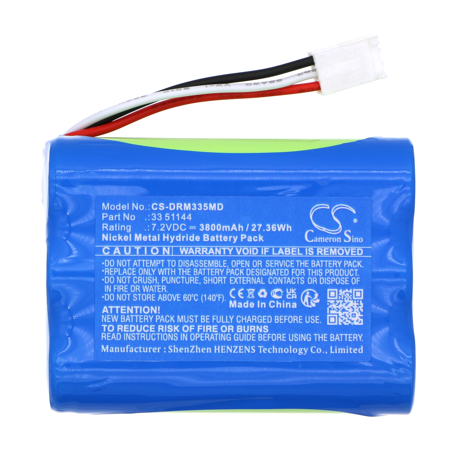 Batteri for medisinsk bruk for Drager PSS Merlin