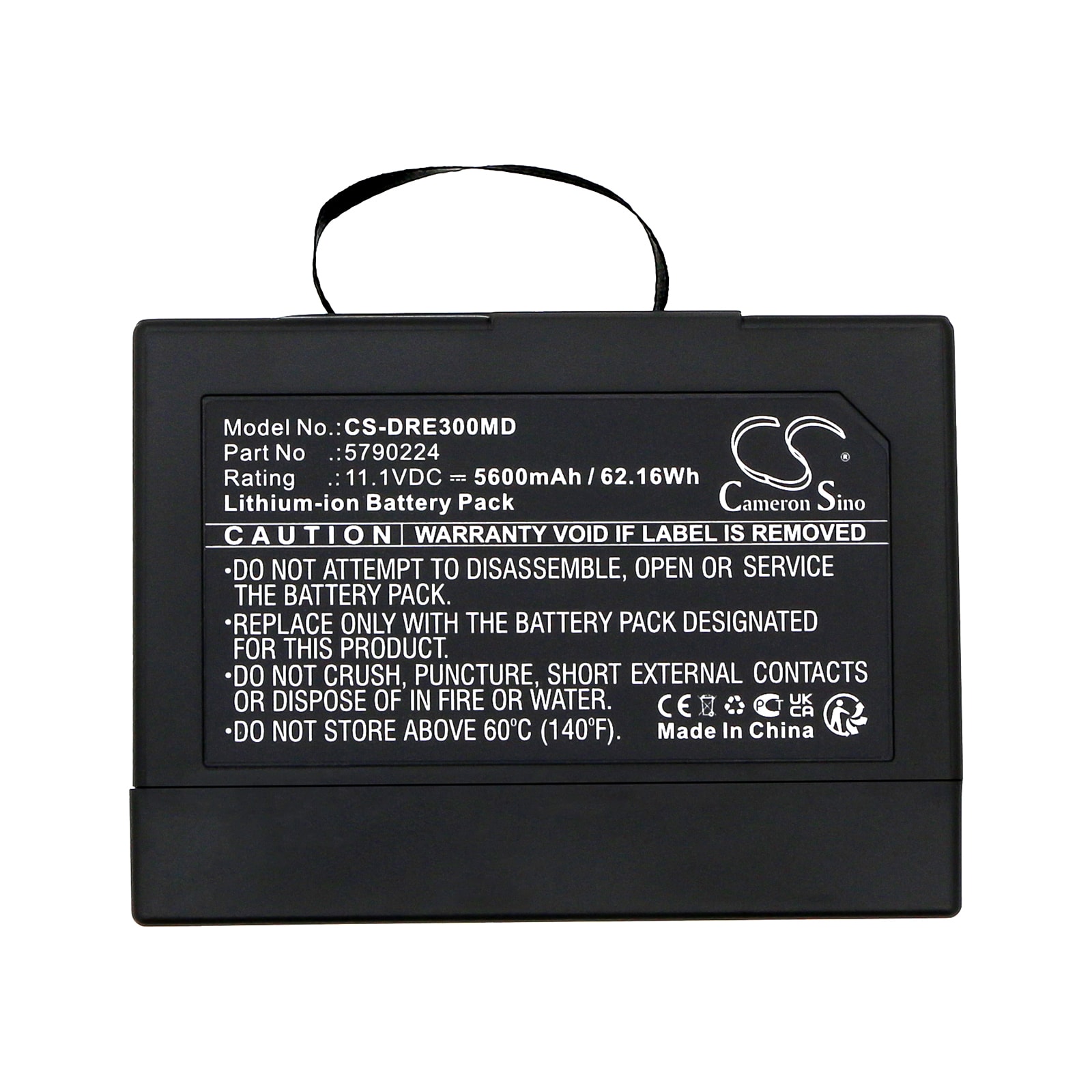 Batteri for medisinsk bruk for Drager Oxylog VE300