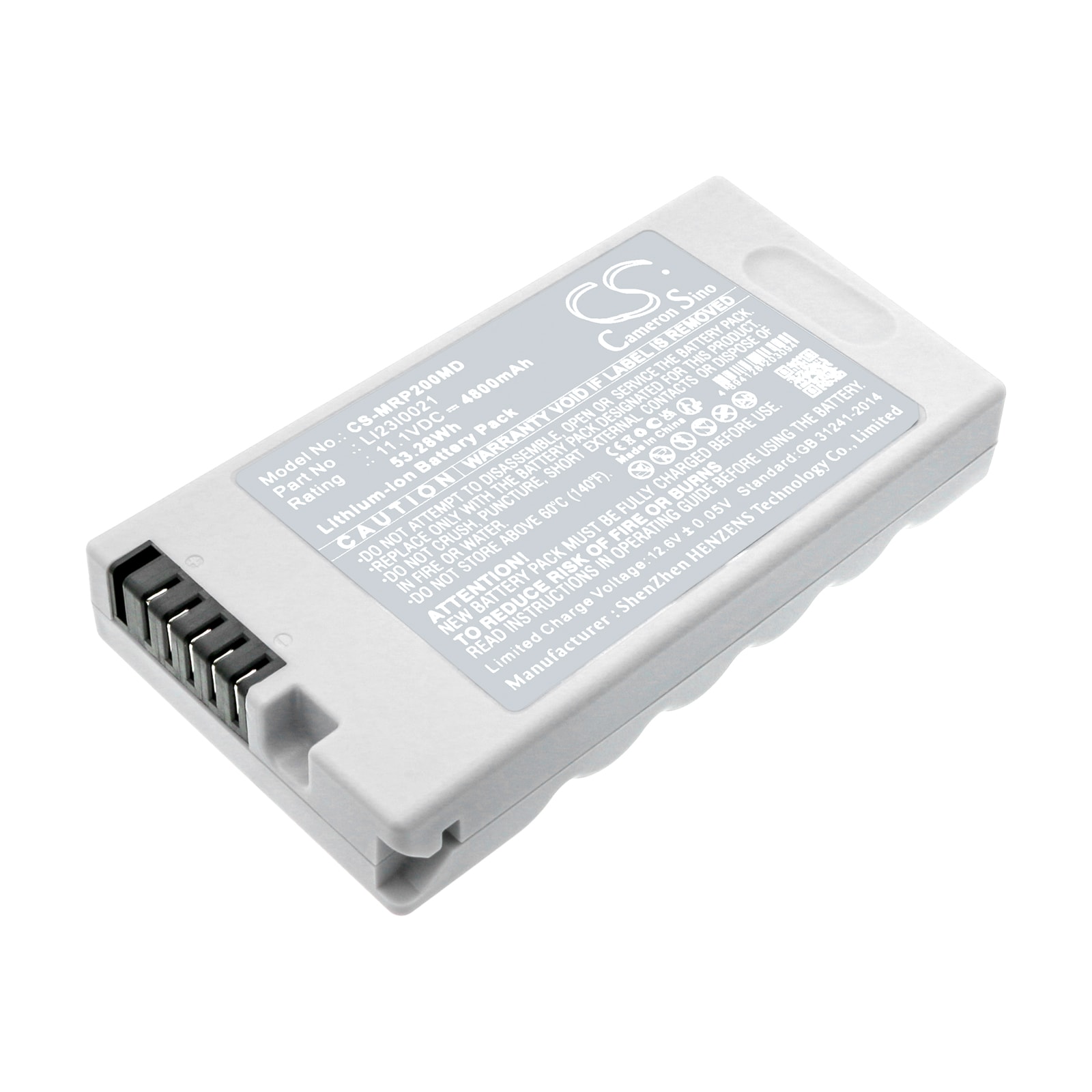 Batteri for medisinsk for Mindray ultralydapparat DP-10VET, DP-20, DP-30 etc.