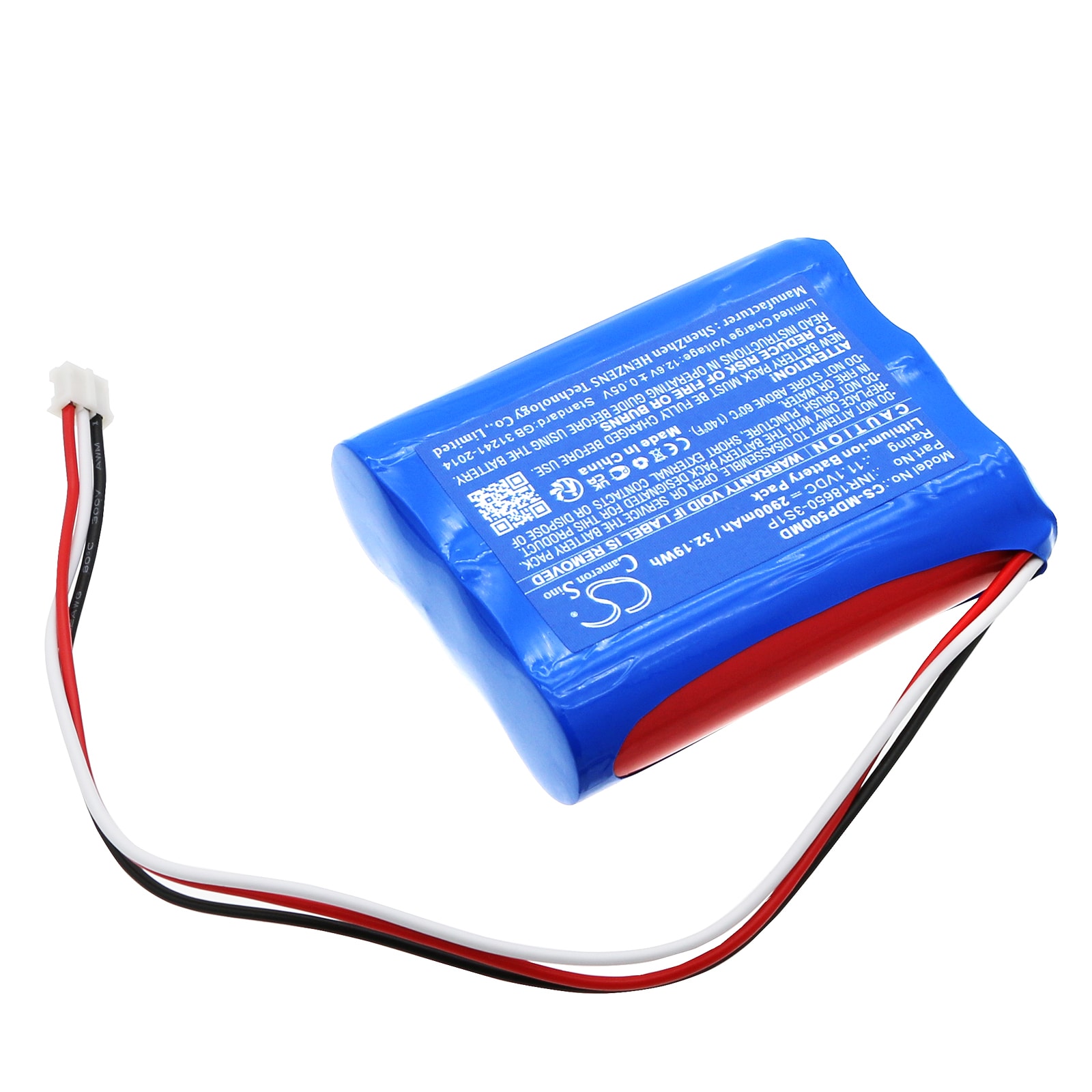 Batteri for medisinsk bruk til Medcaptain HP-30 sprøytepumpe, HP-30, SYS-50 osv.