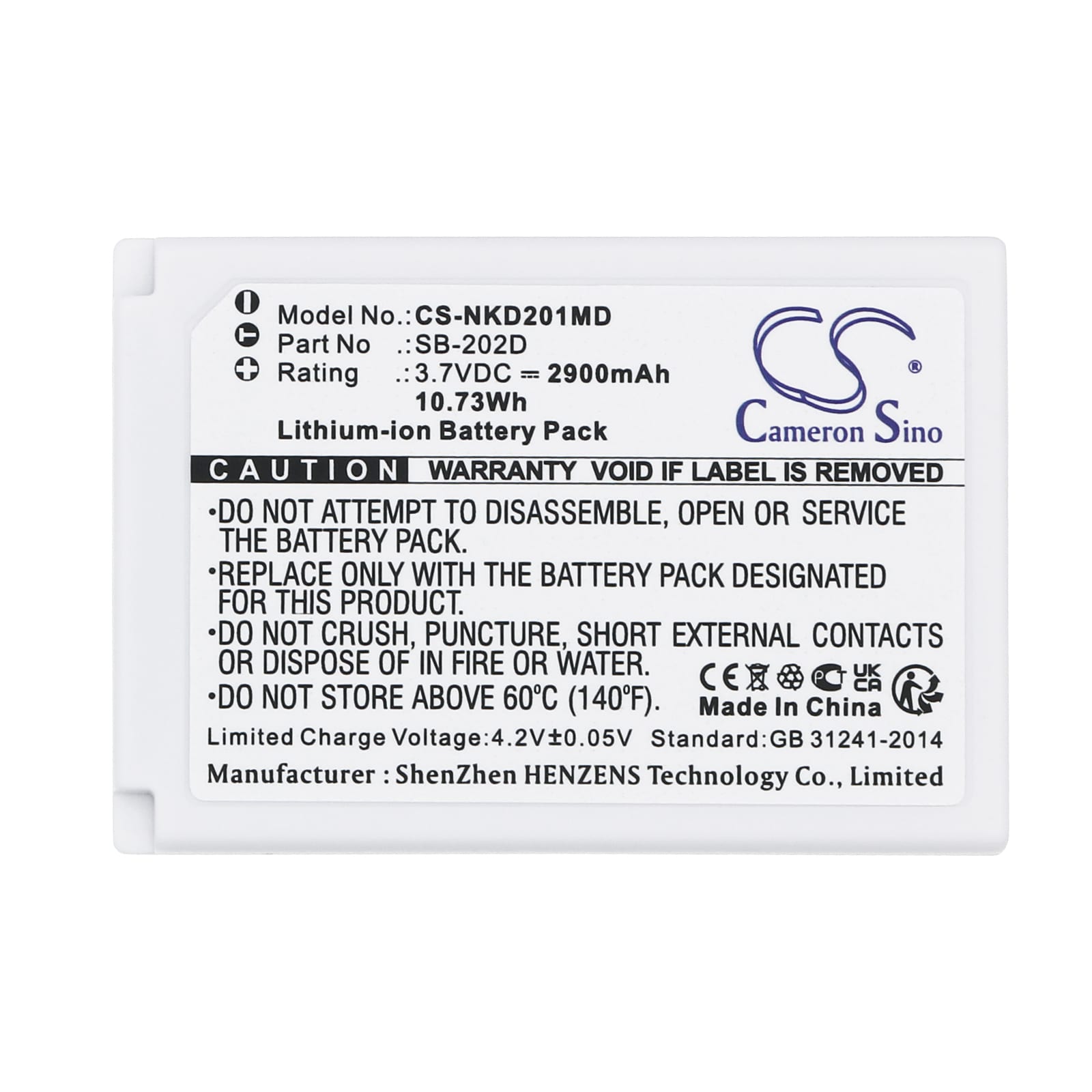 Batteri for medisinsk bruk for Nihon Kohden CardioAir ECG-2010