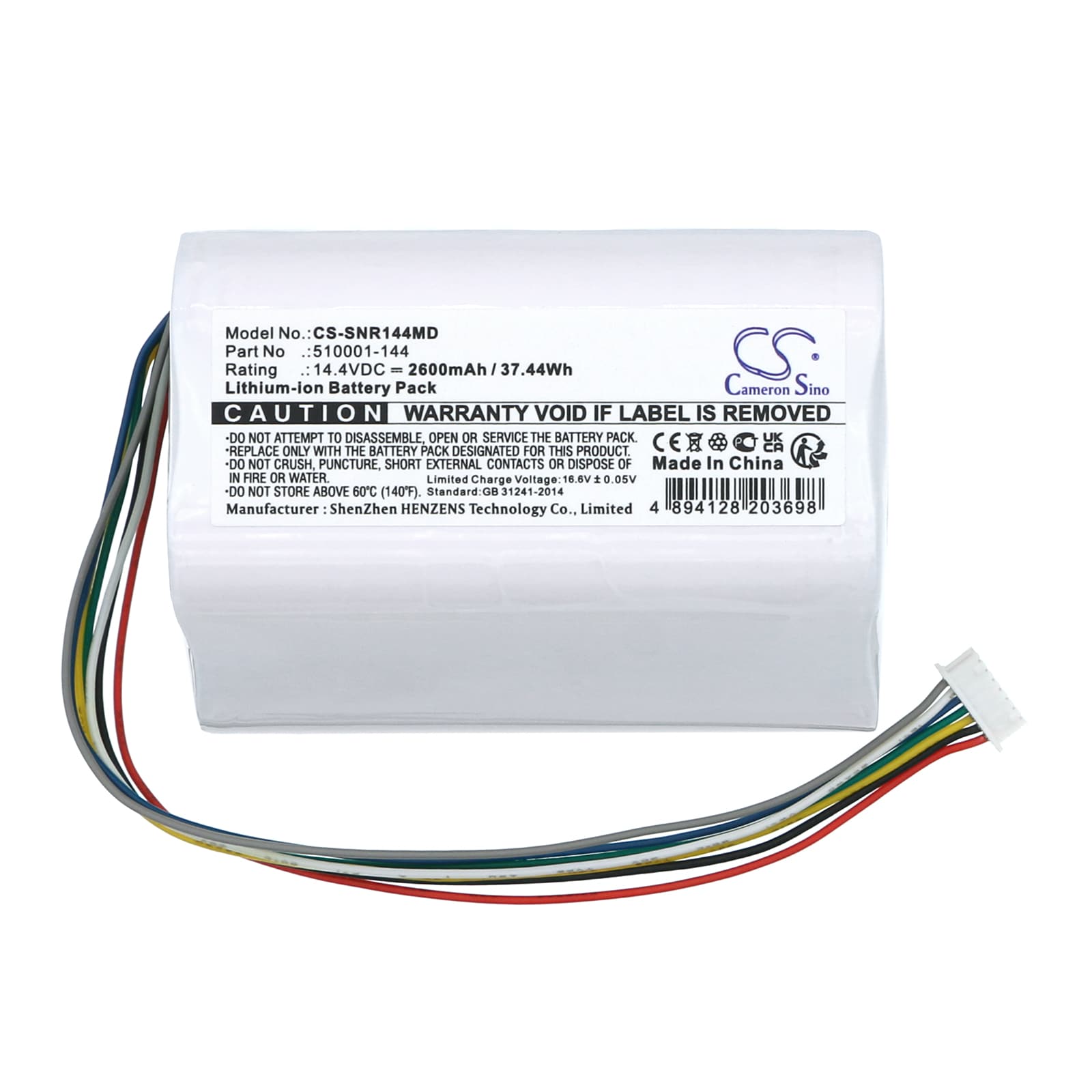 Batteri til medisinsk utstyr for Smith & Nephew Renasys Go