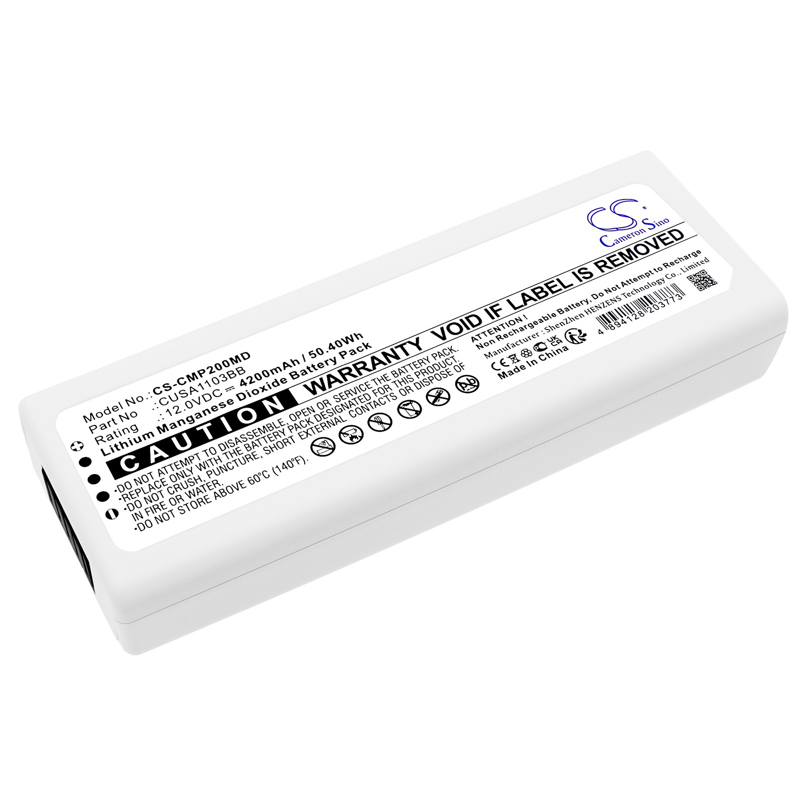 Batteri for medisinsk bruk for CU Medical i-PAD SP1, i-PAD SP2, CU-SP Series Long og andre.