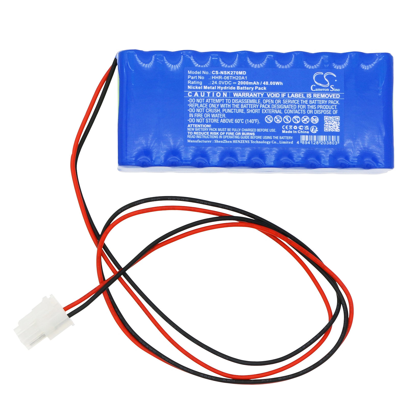 Batteri for medisinsk bruk for NIKKISO DDB-27, DBB-27