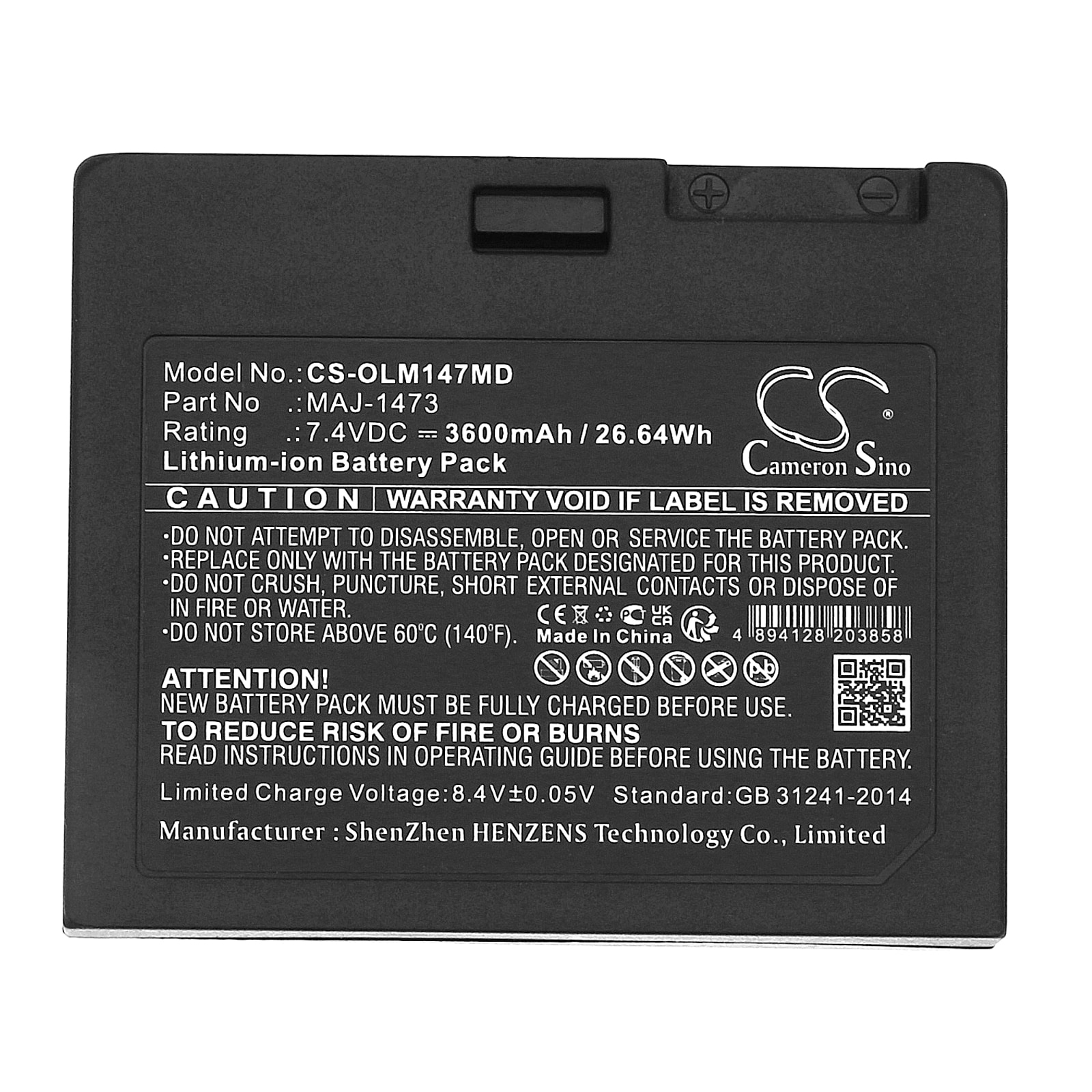 Batteri for medisinsk bruk for Olympus EndoCapsule RE-1, EndoCapsule VE-1