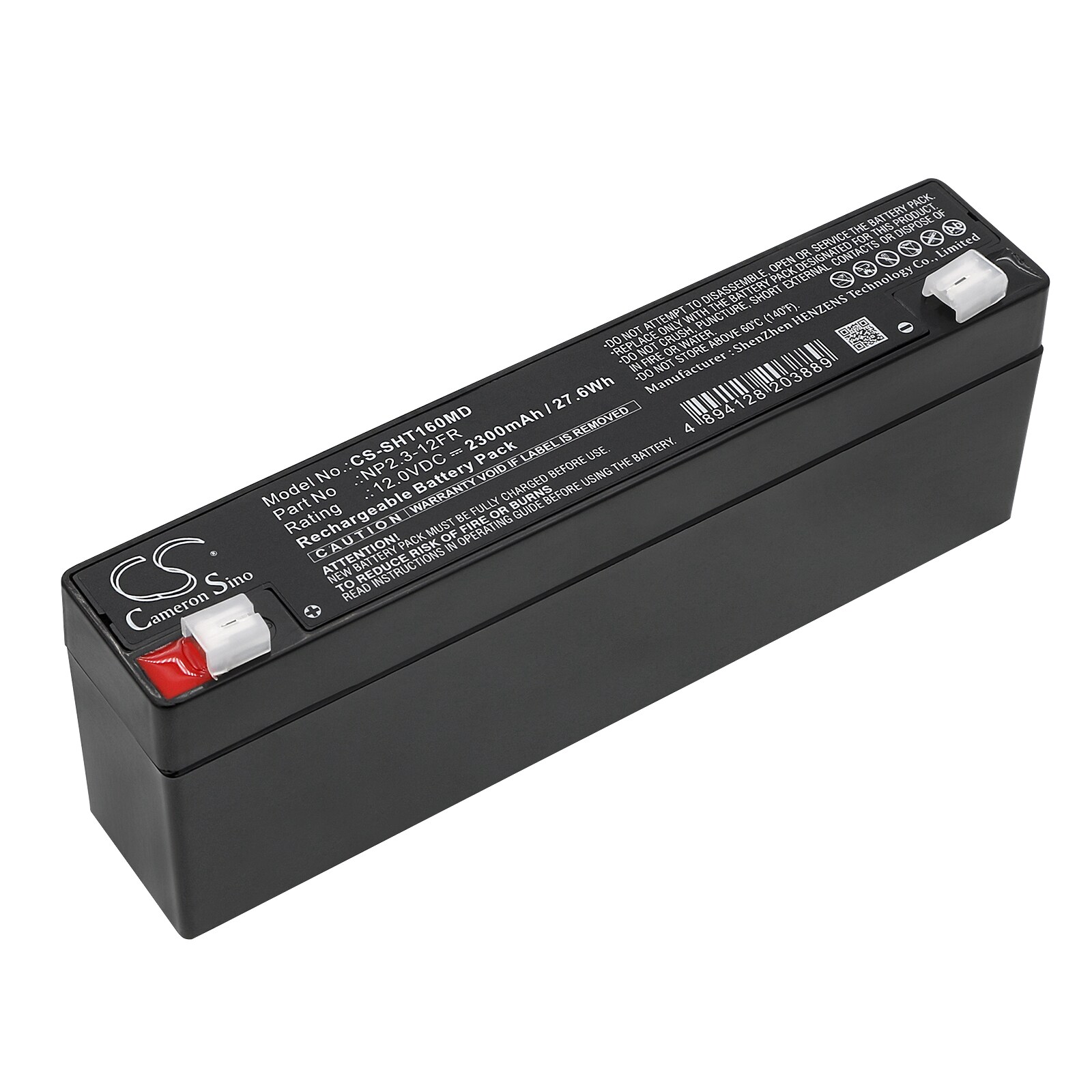 Batteri for medisinsk bruk for BIO-TEK INSTRUMENTS RF303 Analyser, SPO2 Simulator