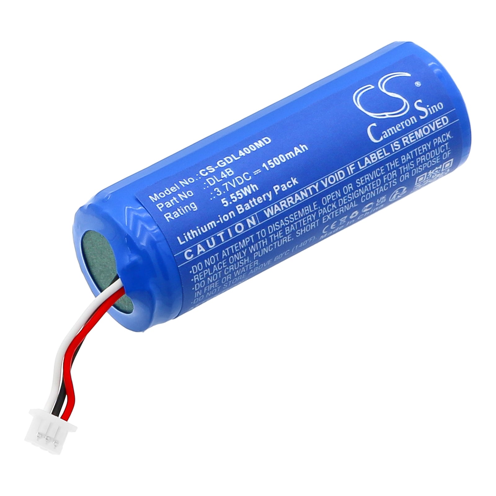 Batteri for medisinsk bruk til 3GEN DermLite 4, DermLite DL4W