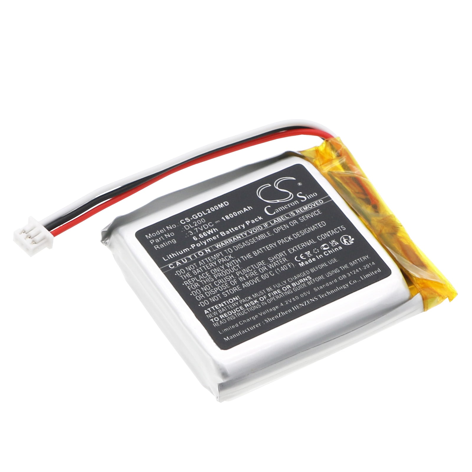 Batteri for medisinsk bruk for 3GEN DL2, DermLite DL200, DL3 etc.