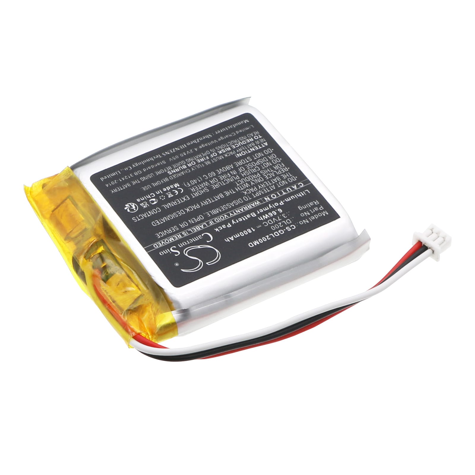 Batteri for medisinsk bruk for 3GEN DL2, DermLite DL200, DL3 etc.