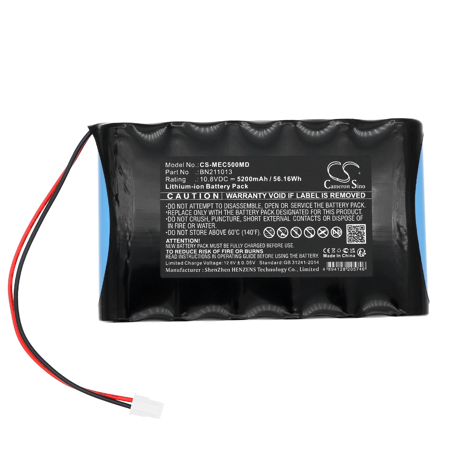 Batteri for medisinsk for medisinsk Econet Compact Type 9, Compact Type 7