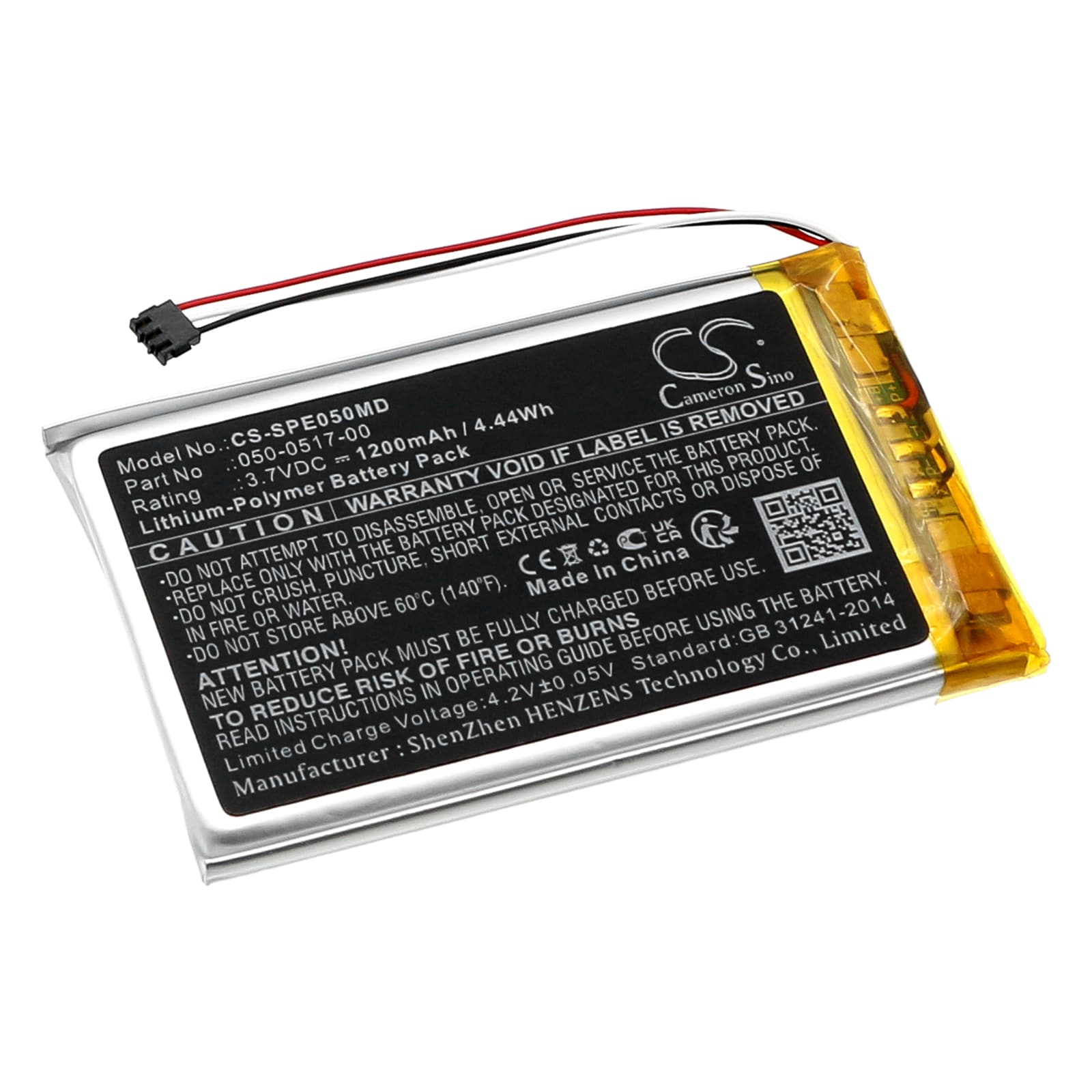 Batteri for medisinsk bruk for Spacelabs EVO 4, EVO