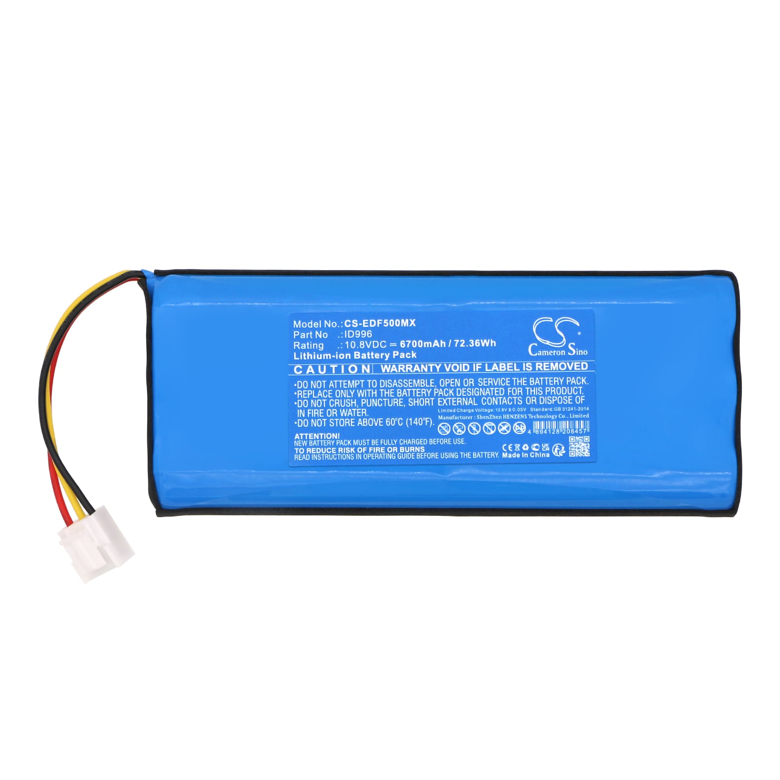 Batteri for medisinsk bruk for EDAN X12, F15