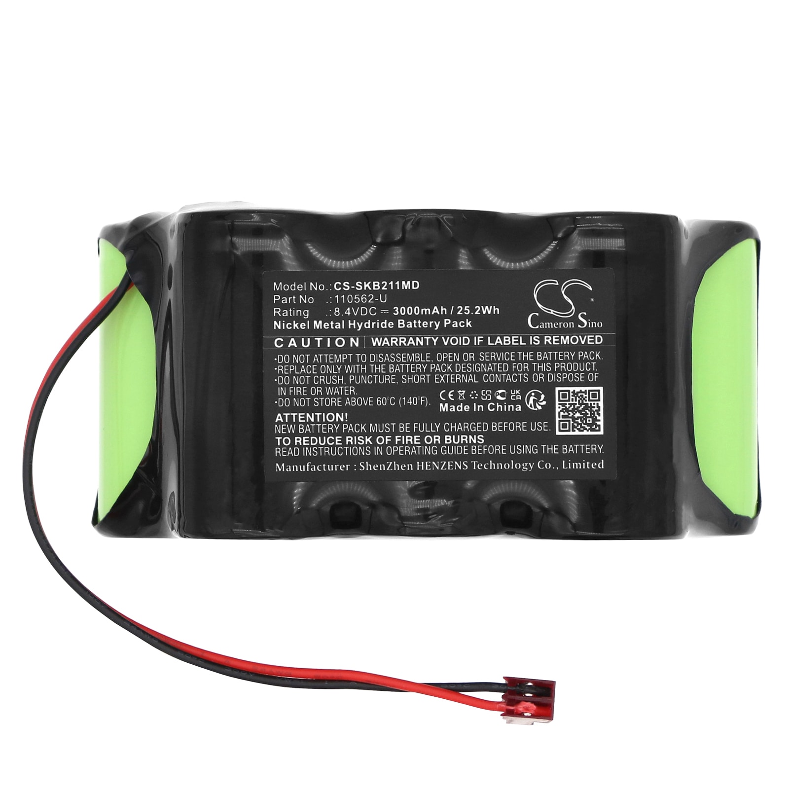 Batteri for medisinsk bruk til Stryker 211-22 Power Pack Interpulse