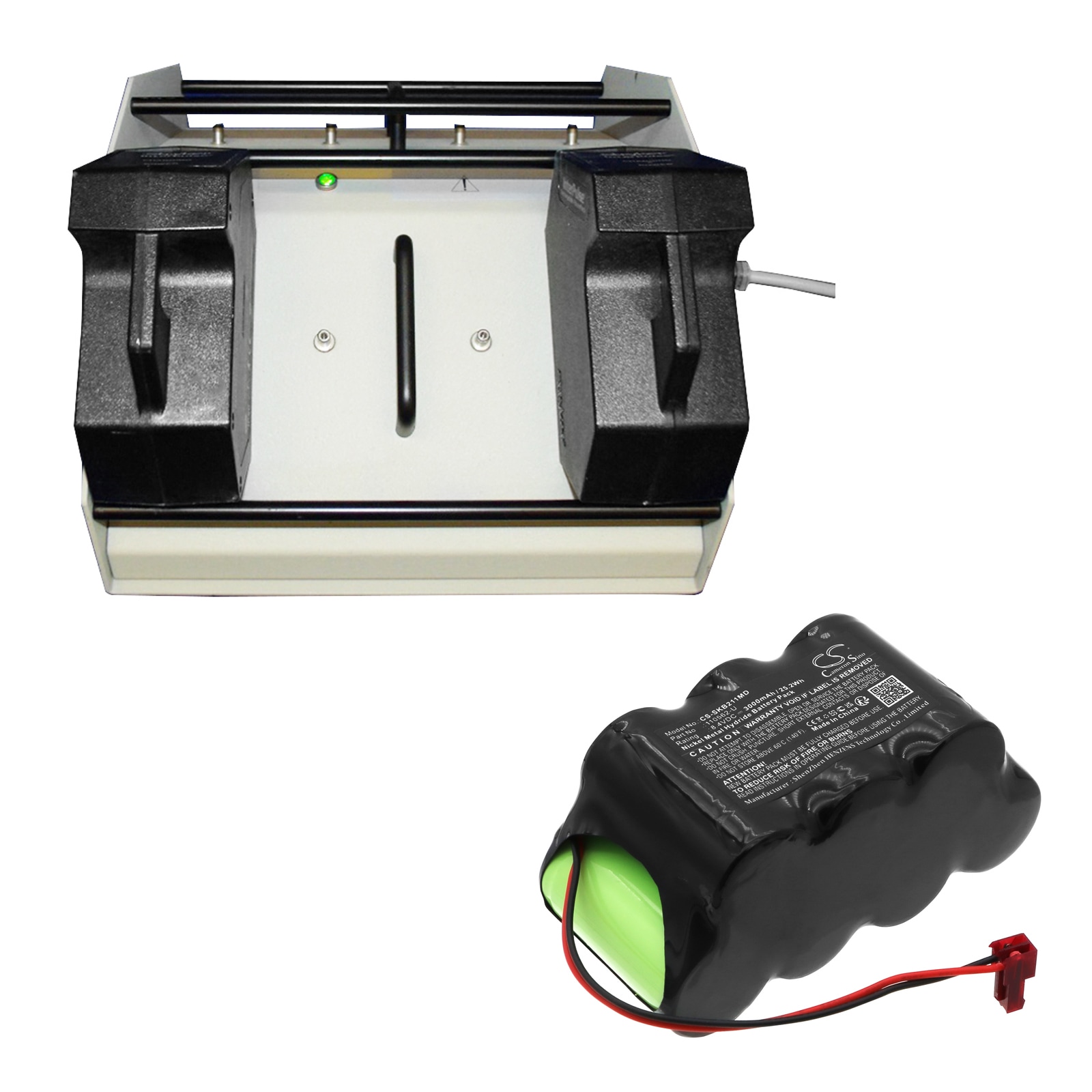 Batteri for medisinsk bruk til Stryker 211-22 Power Pack Interpulse