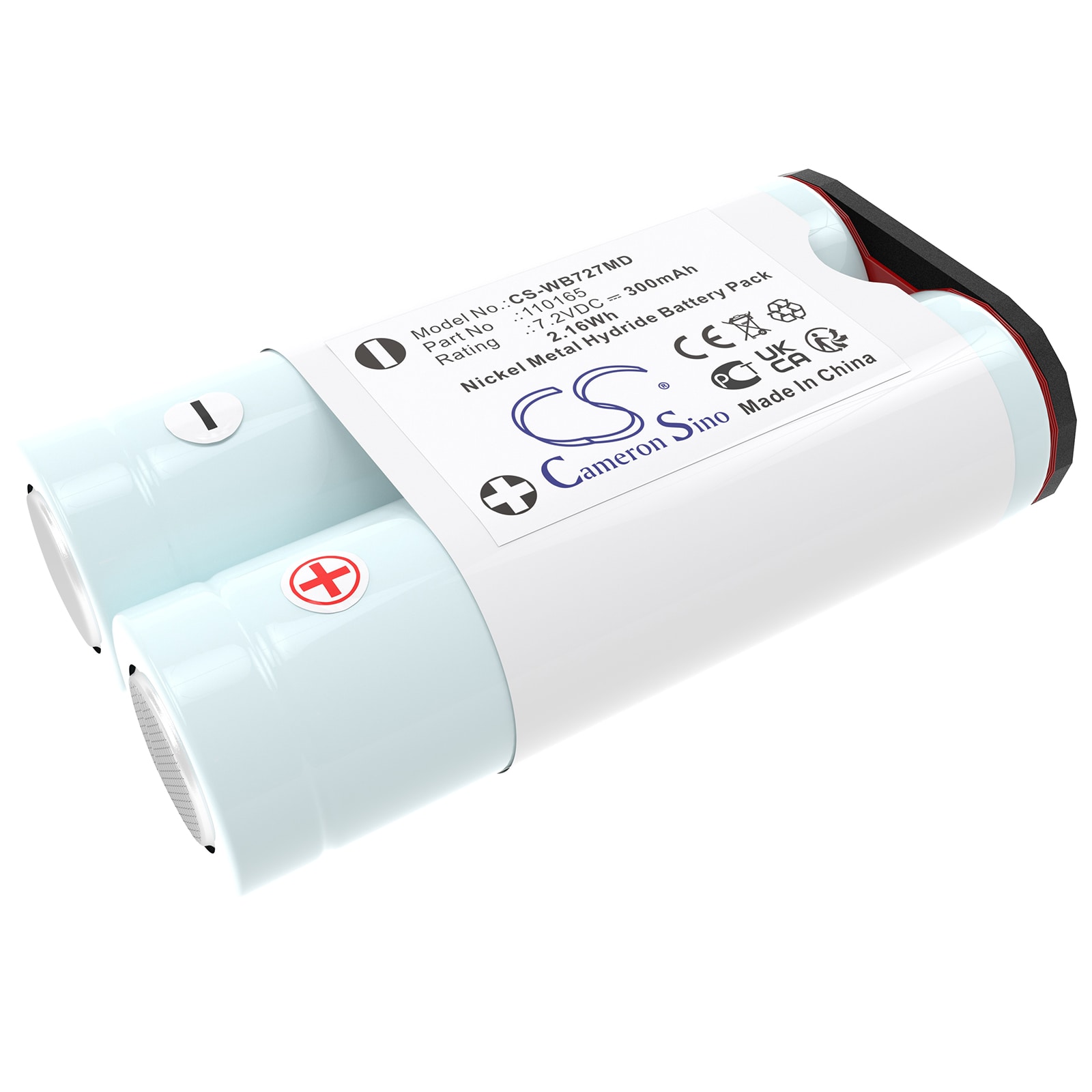 Batteri for medisinsk bruk for Welch-Allyn MT1, MicroTymp 1