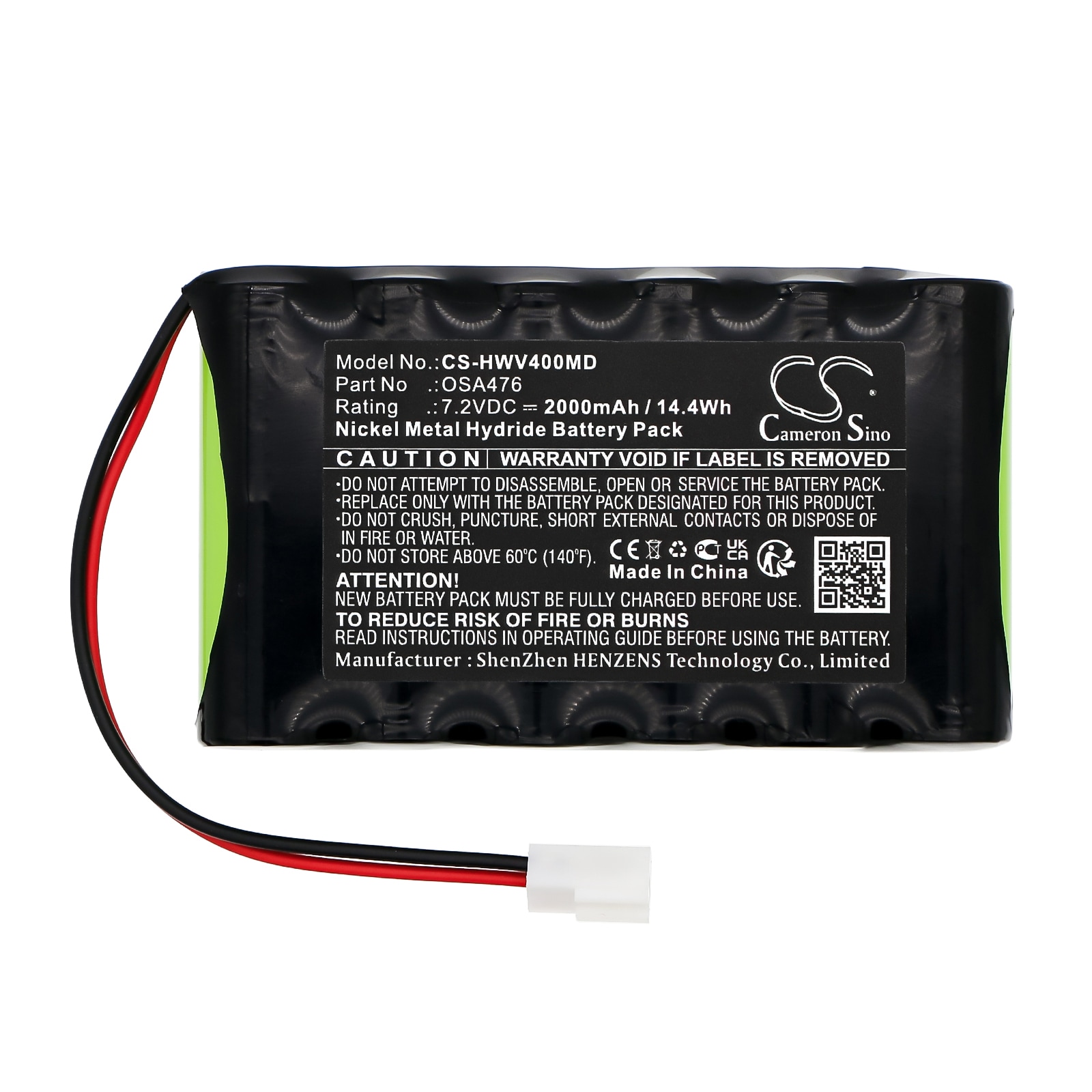 Batteri for medisinsk bruk for H-Wave H4, OTC
