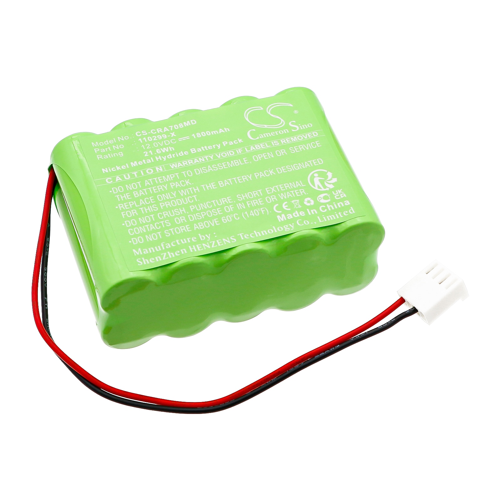 Batteri for medisinsk bruk til Codan A707V, A708V, Argus infusjonspumpe A707V og andre.