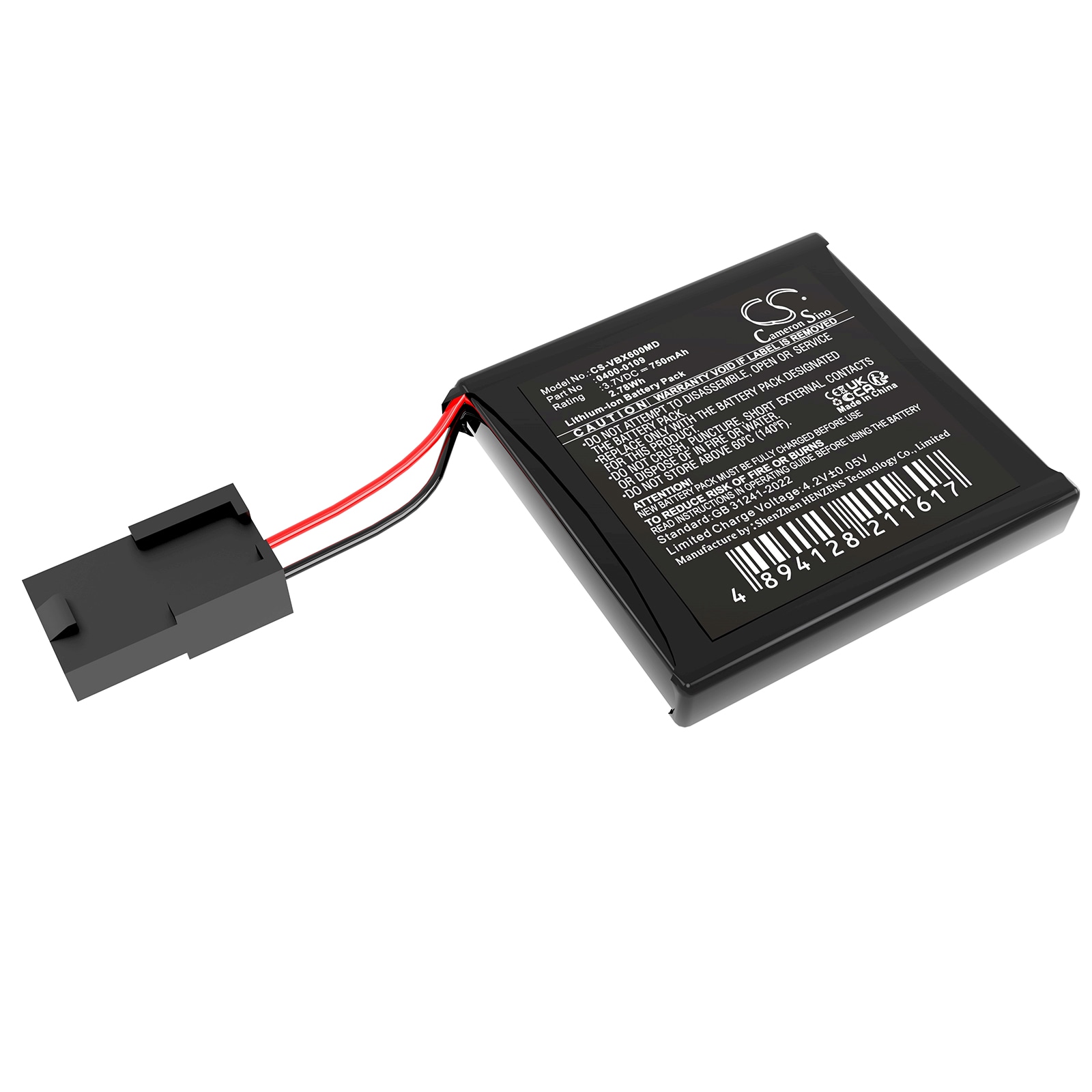 Batteri for medisinsk bruk for Verathon BVI 6100, BVI 6200, BVI 6400 osv.