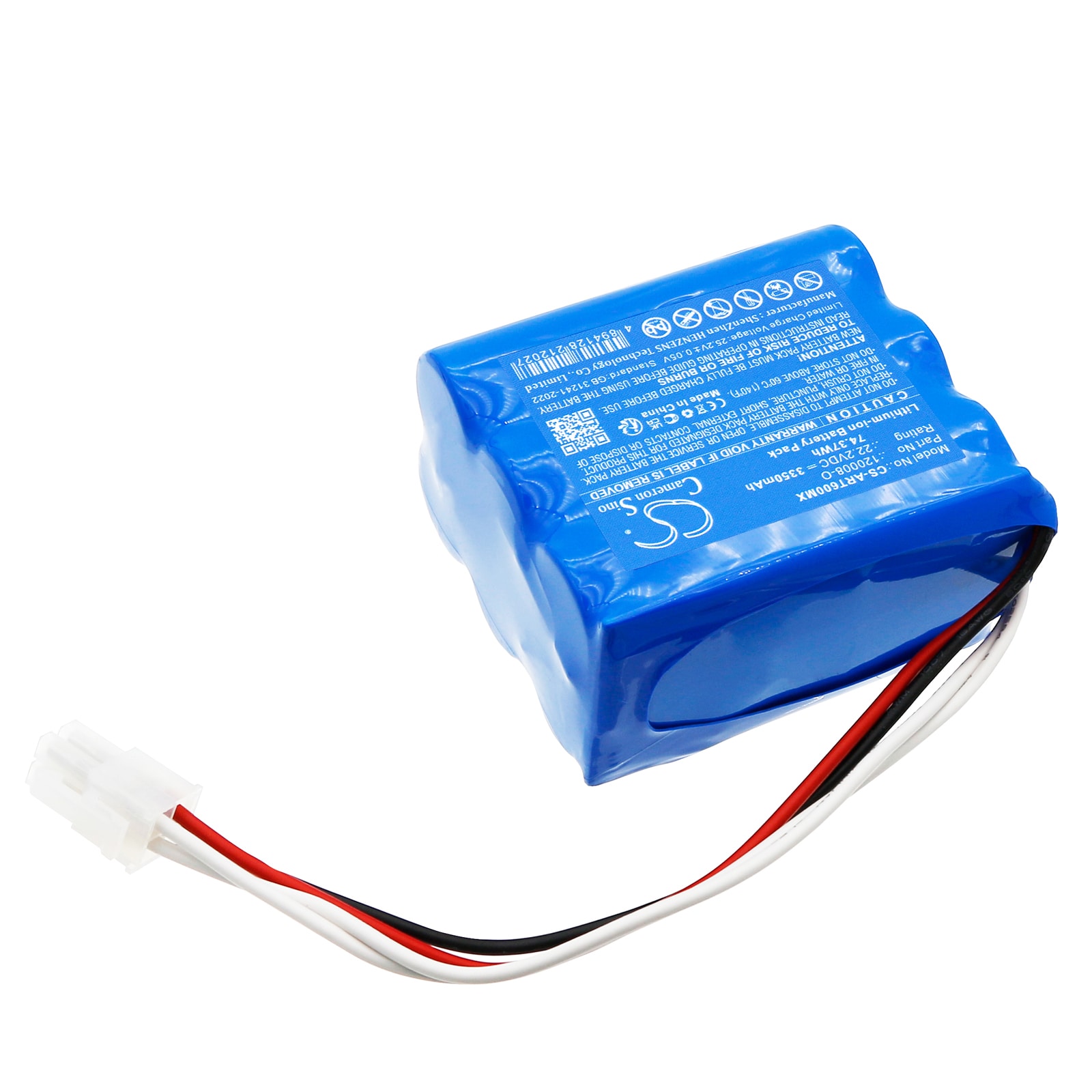 Batteri for medisinsk for Air Liquide T60 åndedrettsvern