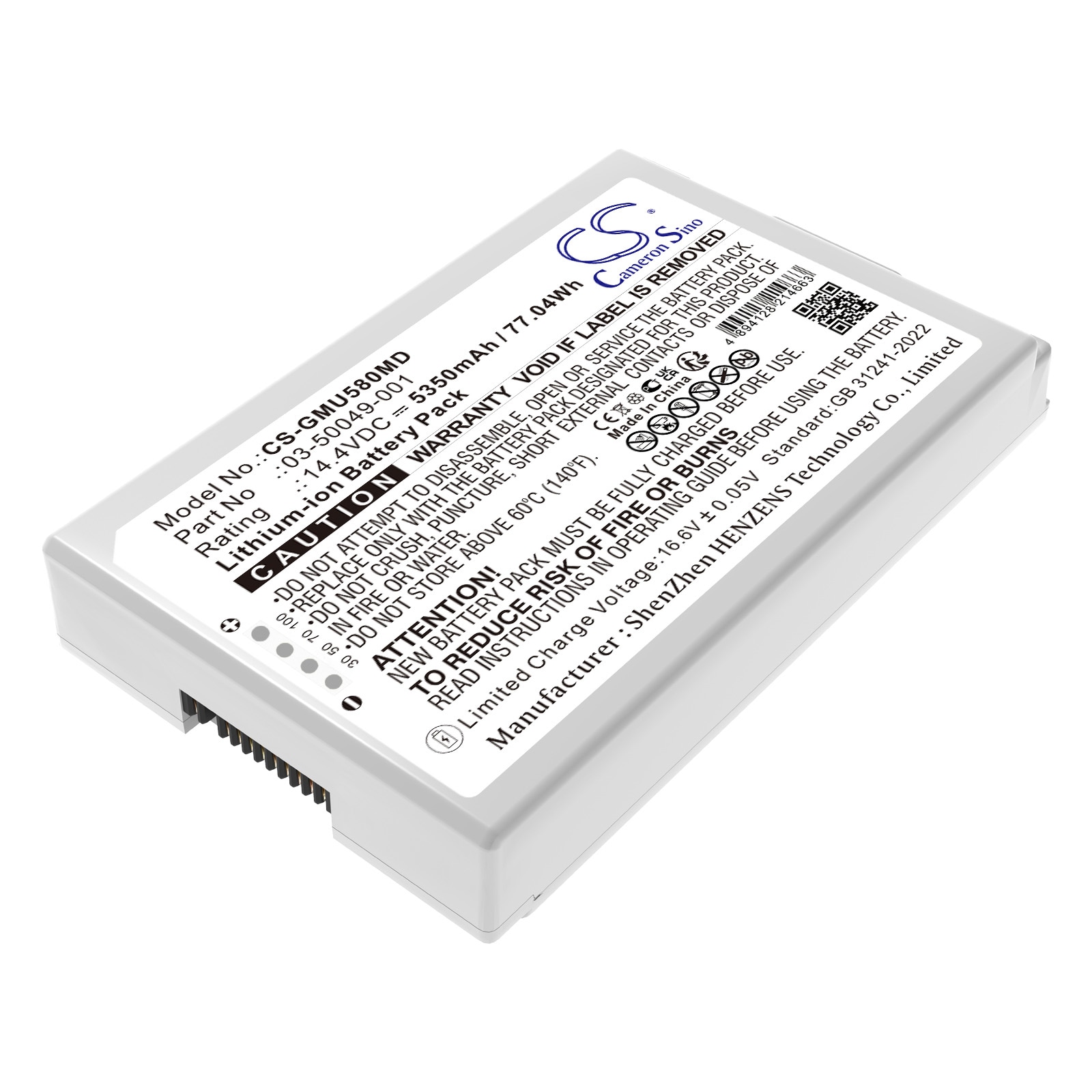 Batteri for medisinsk bruk for GE Versana ultralyd