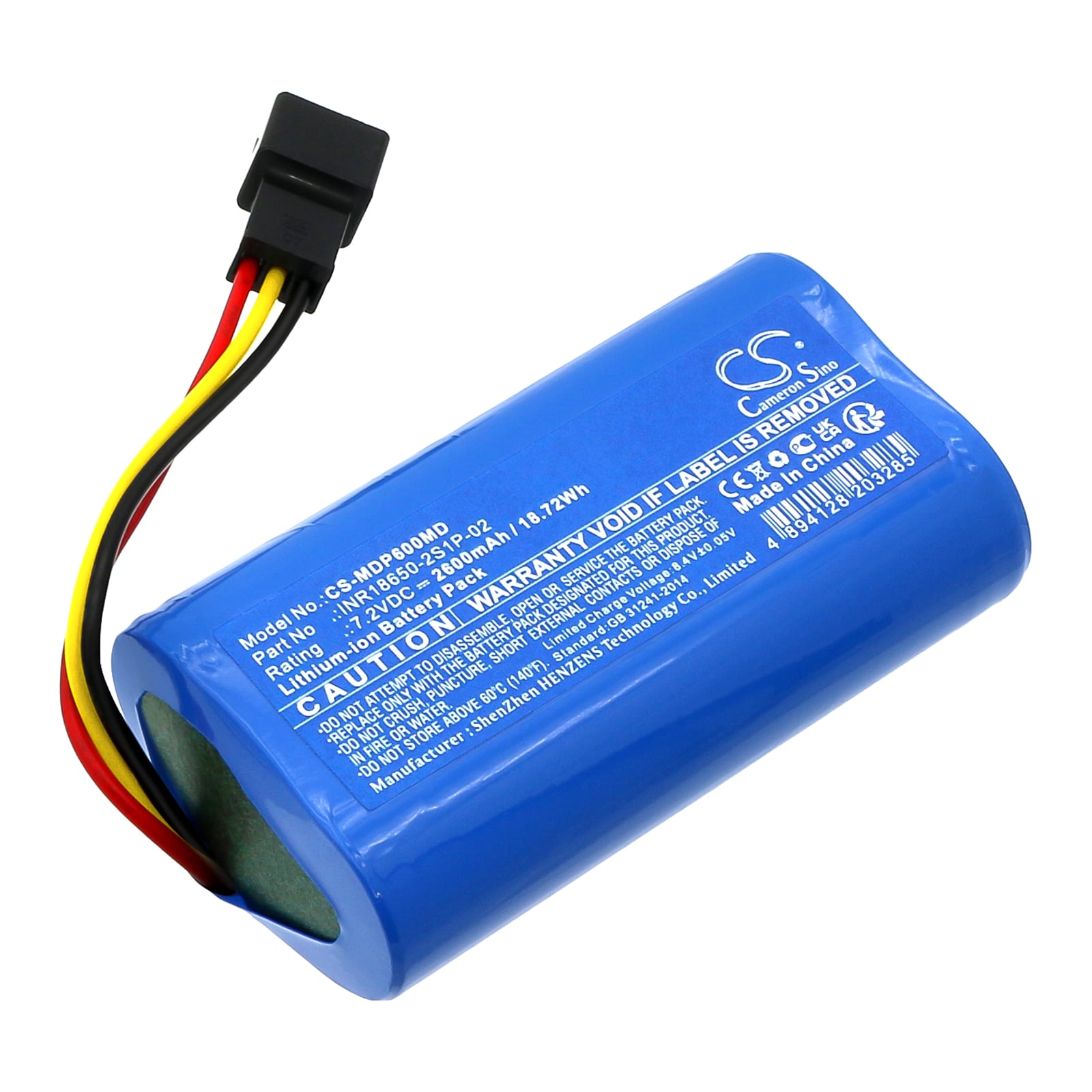 Batteri for medisinsk bruk for Medcaptain SYS-6010A, MP-60A