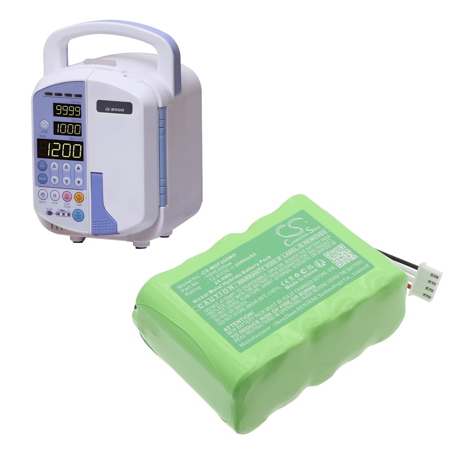 Batteri for medisinsk for Medifosion DAIWHA DI-2000, DI-2000