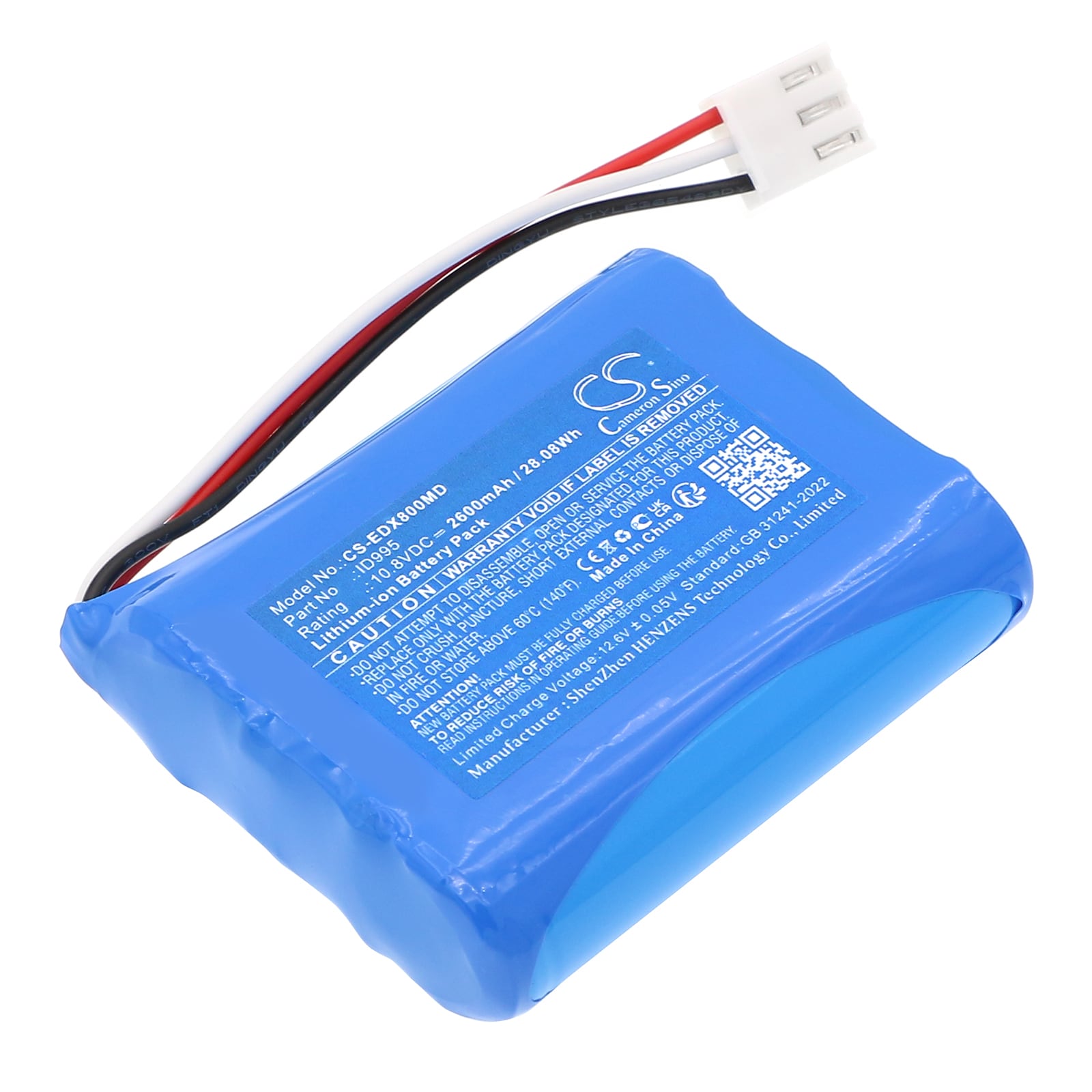 Batteri for medisinsk bruk for EDAN EPM5, EPM7, EPM8 osv.