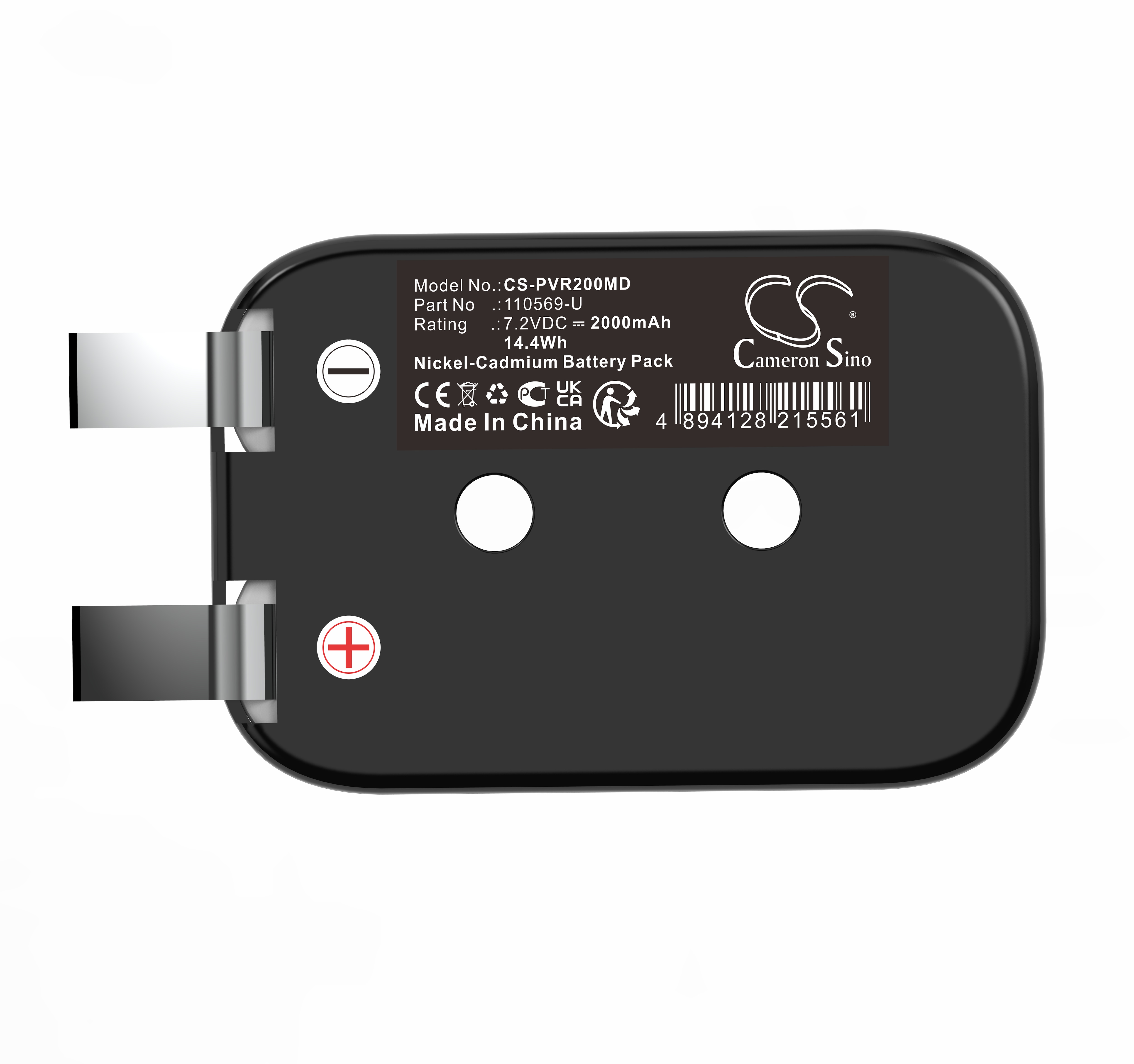 Batteri for medisinsk for Physiomed Hivamat 200, Hivamat 200 Muskelstimulator