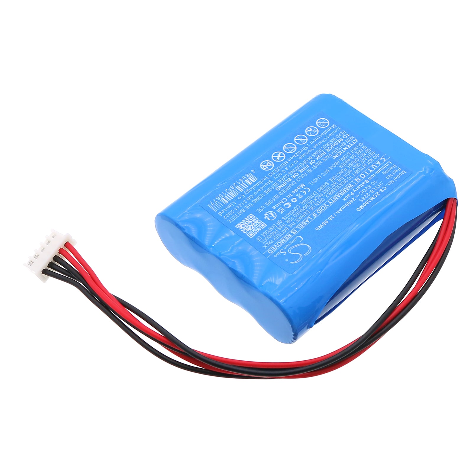Batteri for medisinsk for Zoncare EKG EKG-monitor, P-2273, iMAC 300