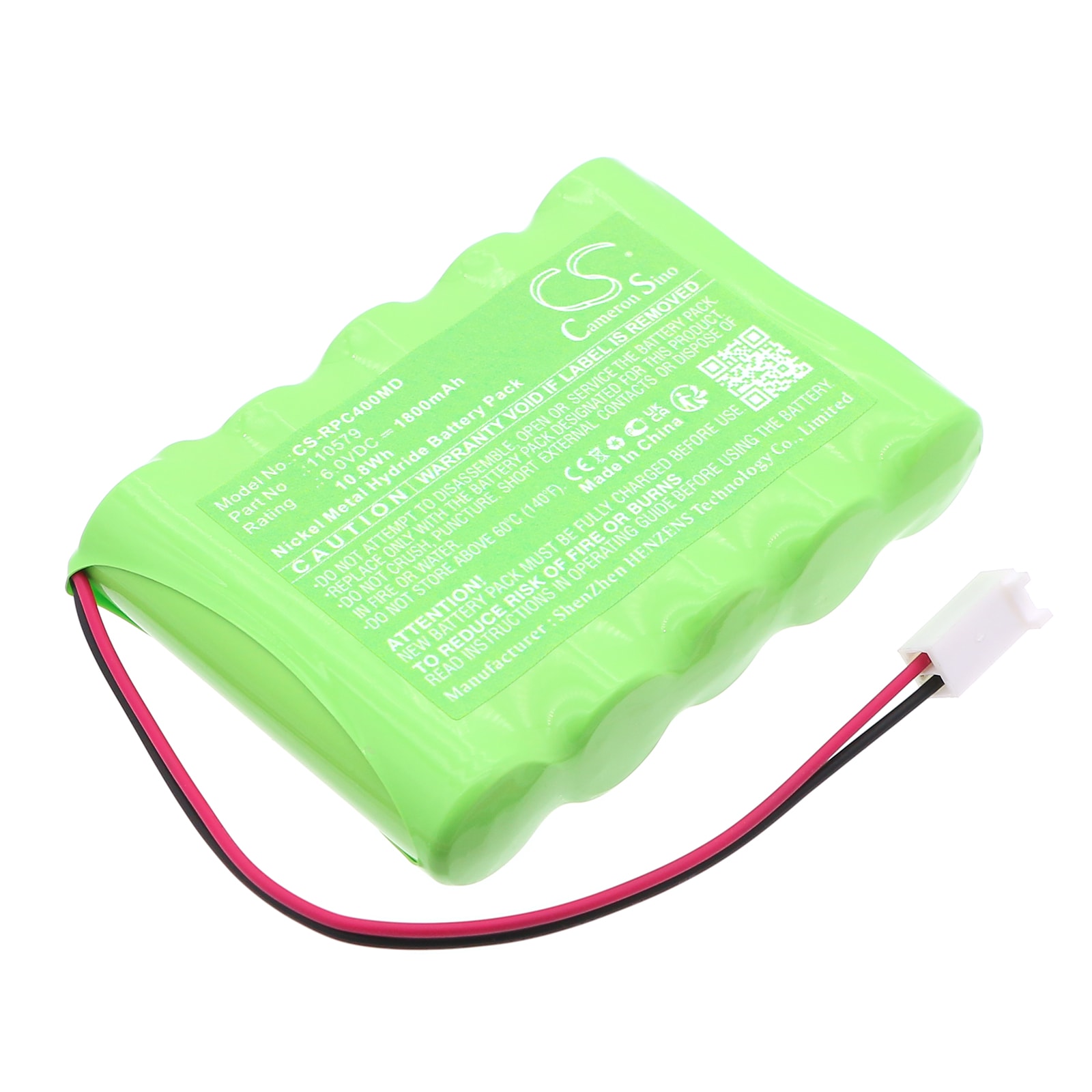 Batteri for medisinsk utstyr til Respironics 60-monitor, Caradyne Criterion 40 osv.