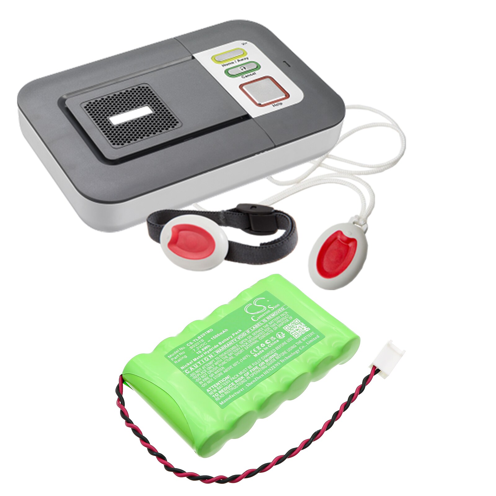 Batteri for medisinsk bruk til Tunstall Lifeline Vi, Lifeline Vi+