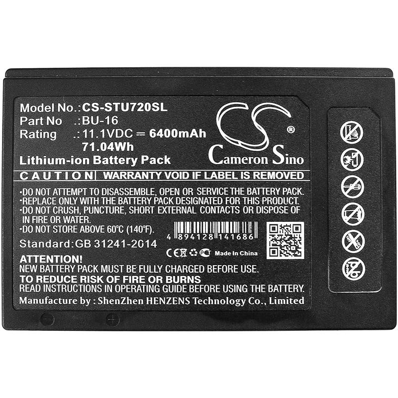 Batteri for test, undersøkelse, utstyr for Sumitomo TYPE-72, TYPE-82, TYPE-Q102
