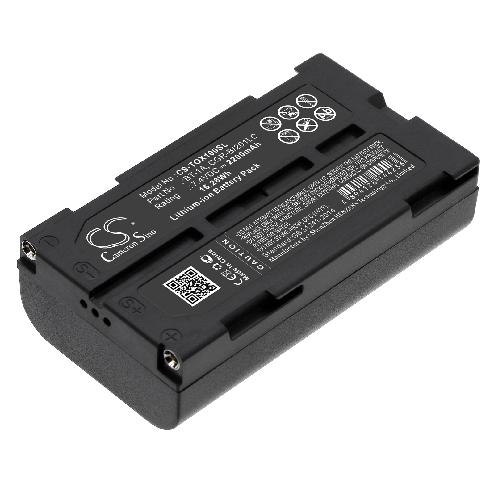 Batteri for test, undersøkelse, utstyr for Topcon SX-1, GP-SX1, GM52