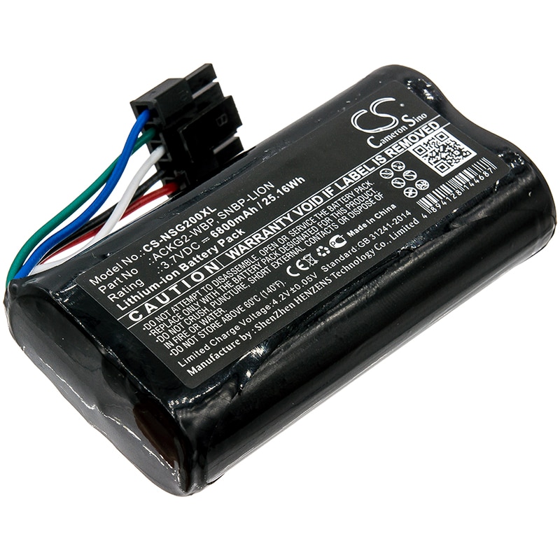 Batteri for test, undersøkelse, utstyr for NetScout Aircheck G2, LinkRunner G2 og andre.