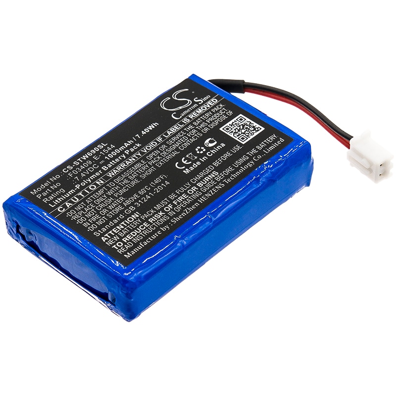 Batteri for test, undersøkelse, utstyr for Satlink WS-6908, WS-6909, WS-6912 og andre.