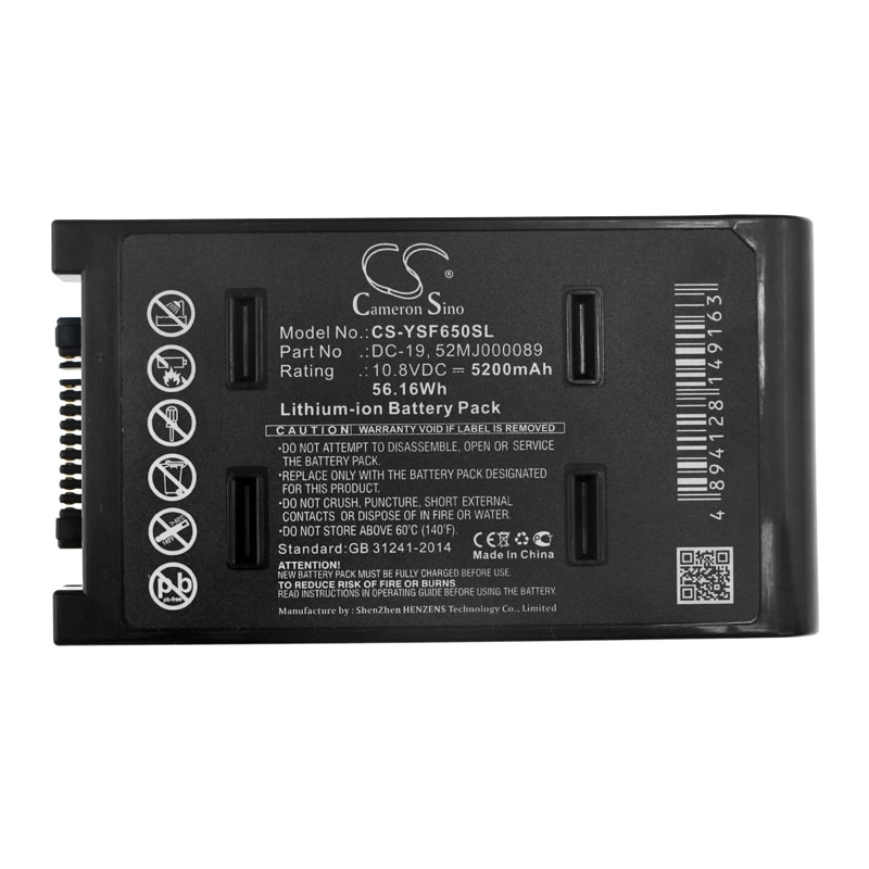 Batteri for test, undersøkelse, utstyr for YUT SF620, SF650, SF760 etc.
